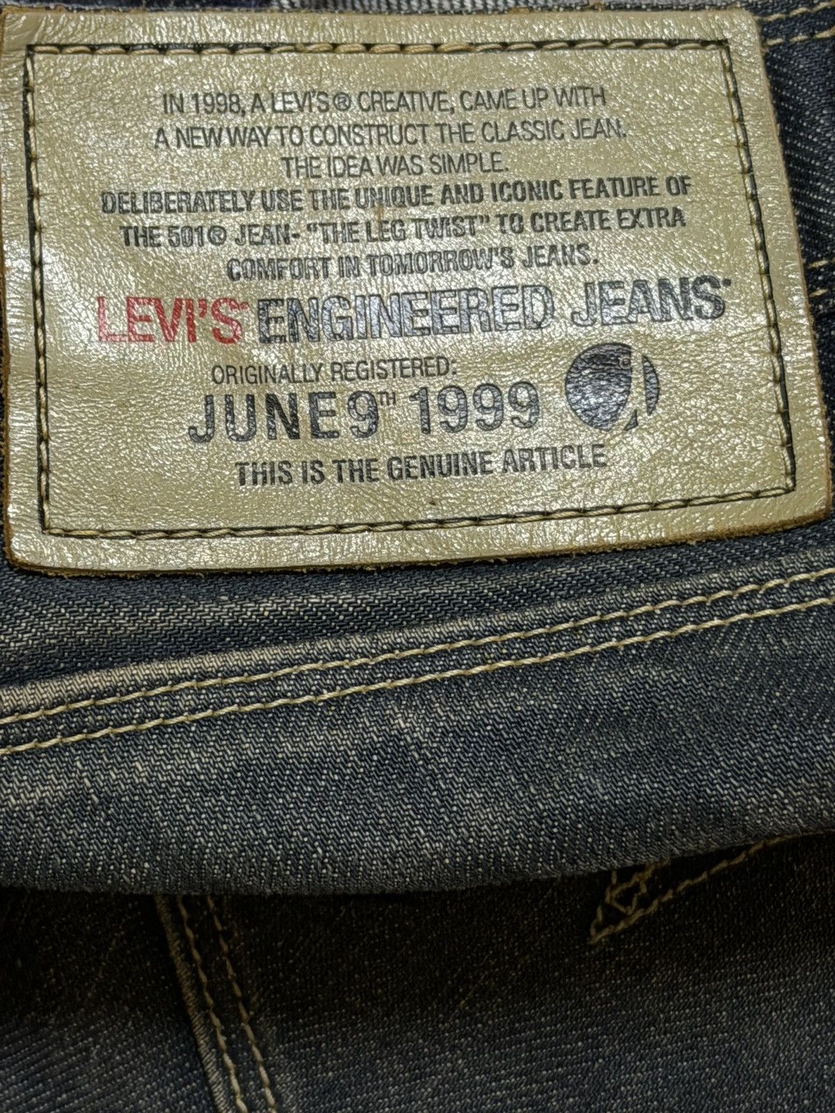 Levi's Vintage 90s Levis Engineered Faded Wash Twisted Leg Size US 31 - 5 Thumbnail