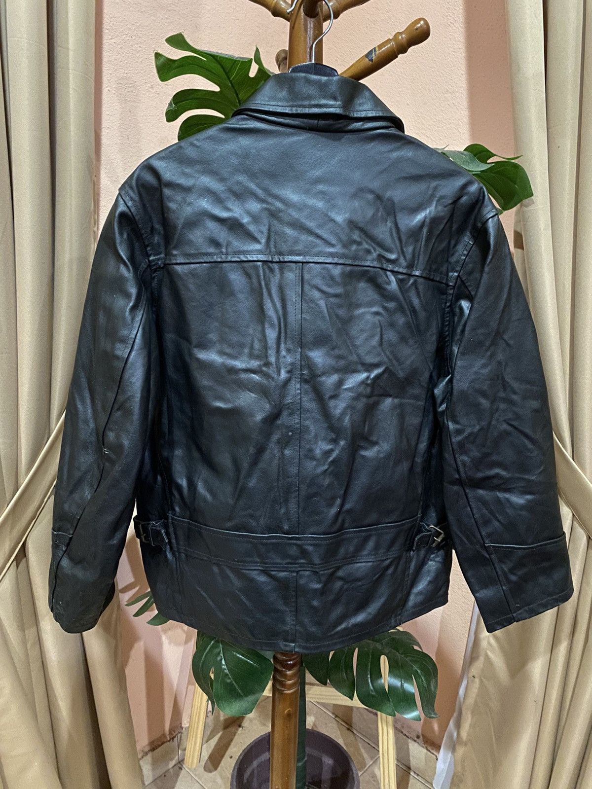 Stanley & Sons Vintage STANLEY’S Black Leather Jacket with Zip Closure Size US M / EU 48-50 / 2 - 8 Thumbnail