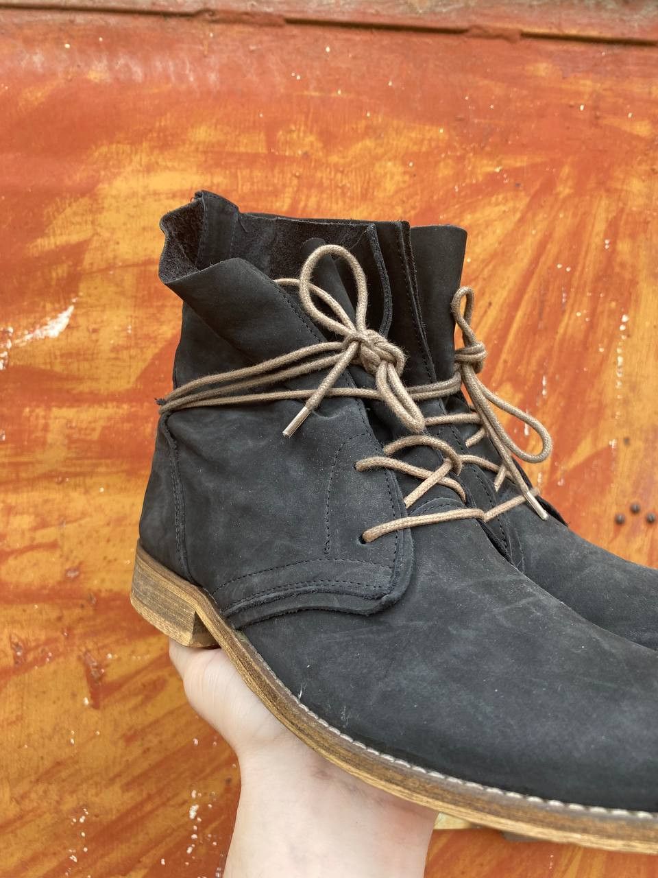 If Six Was Nine × Japanese Brand Vintage As 98 Guidi style Faded Biker High Boots Size US 6 / EU 39 - 5 Thumbnail