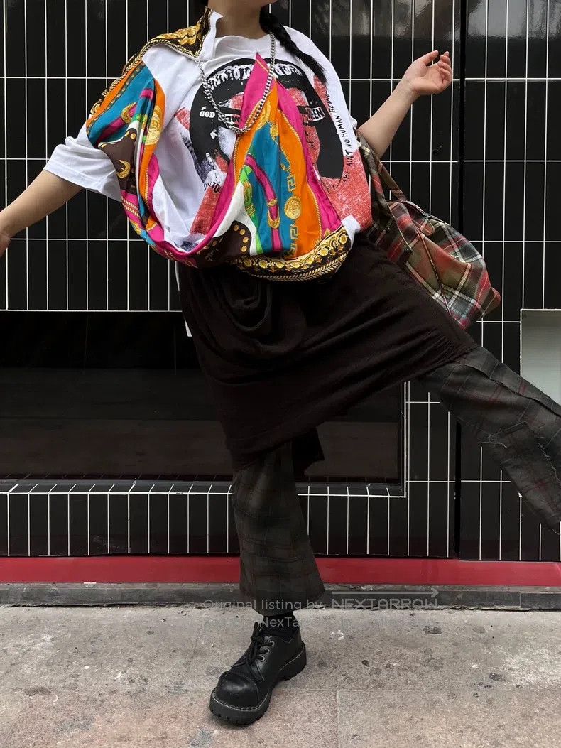 Junya Watanabe Junya Watanabe size S Patchwork slightly flared trousers Size 23" - 7 Thumbnail
