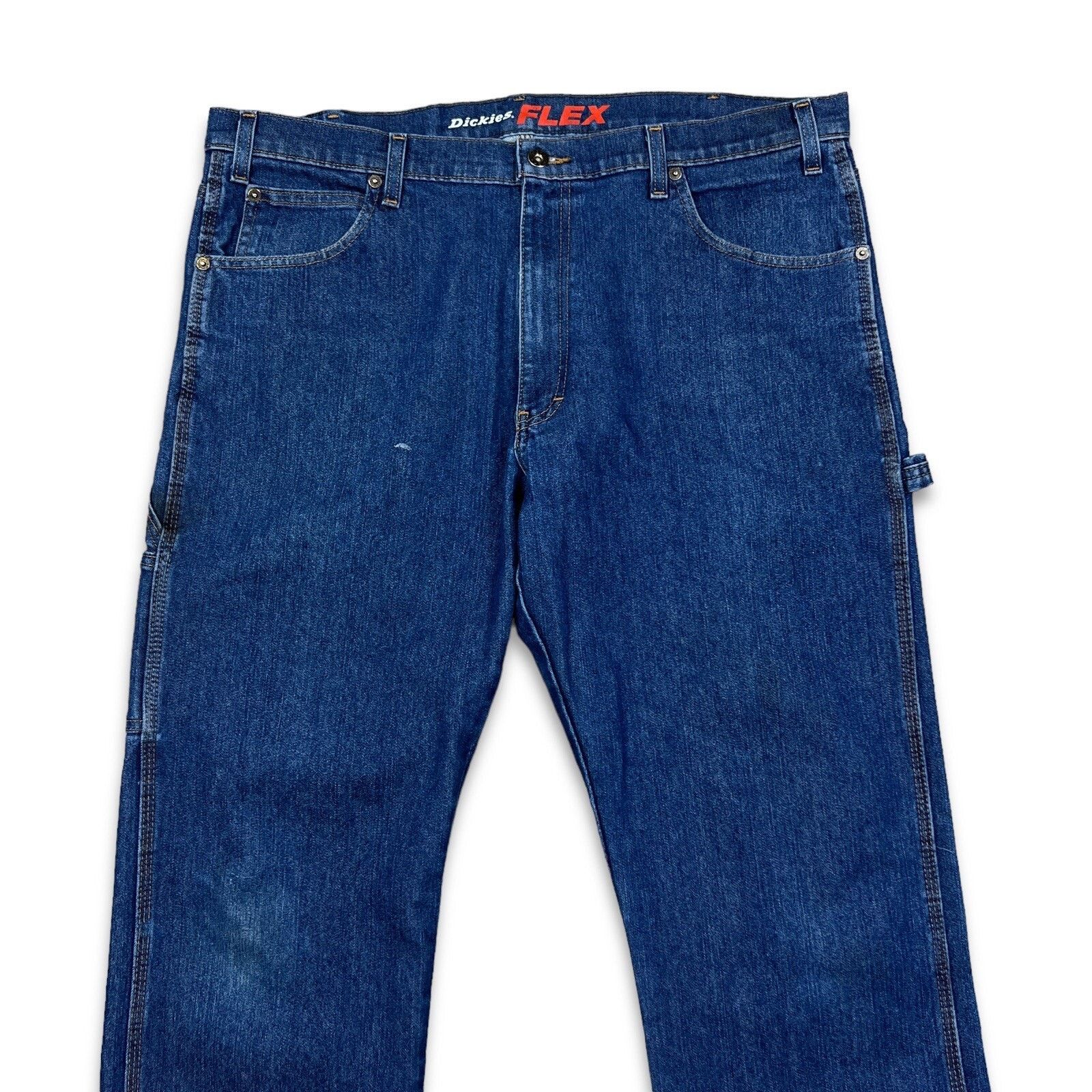 Dickies × Vintage Dickies Jeans 38x34 Flex Relaxed Straight Distressed Denim Size US 38 / EU 54 - 2 Thumbnail