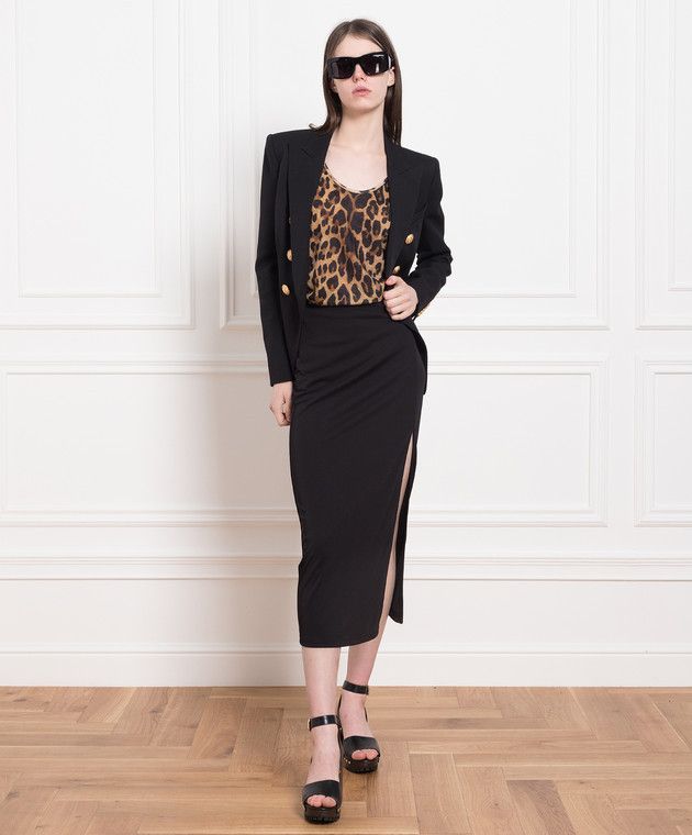 Balmain o1y0625 Tank Top in Leopard Size XS / US 0-2 / IT 36-38 - 5 Thumbnail