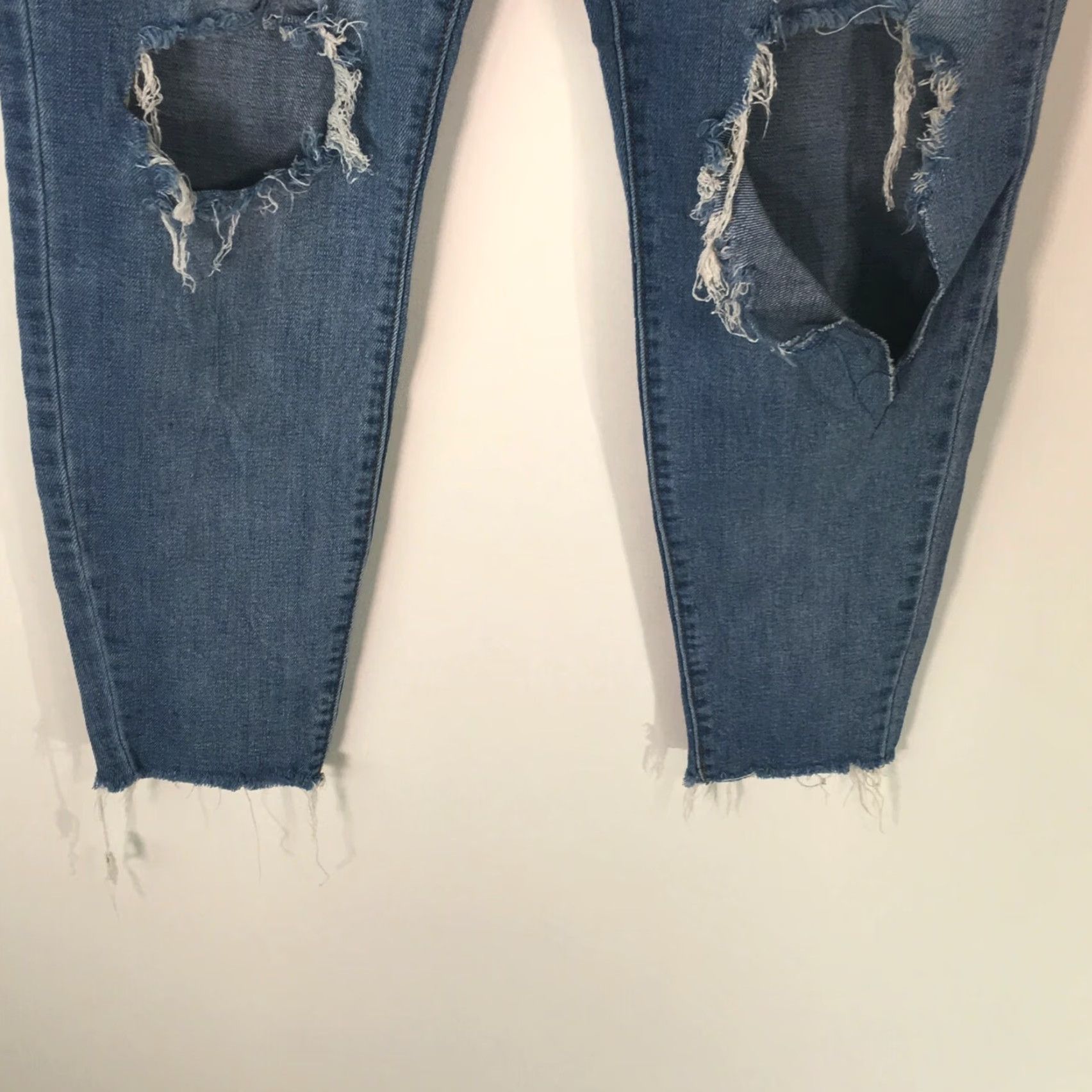 Vintage Wild Fable Jeans Women Size 12 Denim Skinny High Rise 34W x 28L Blue 5-Pocket Stretch Womens Size 34" / US 12 / IT 48 - 5 Thumbnail