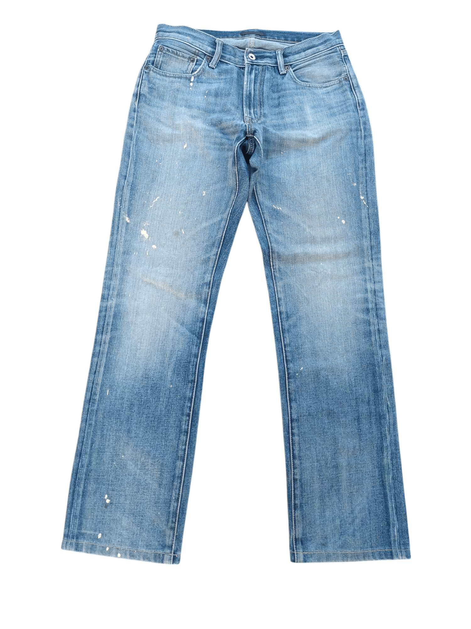 Jean × Undercover × Uniqlo Vintage 🇯🇵 Uniqlo Jeans Japan Splash Denim Jeans E204 Size US 31 - 1 Thumbnail