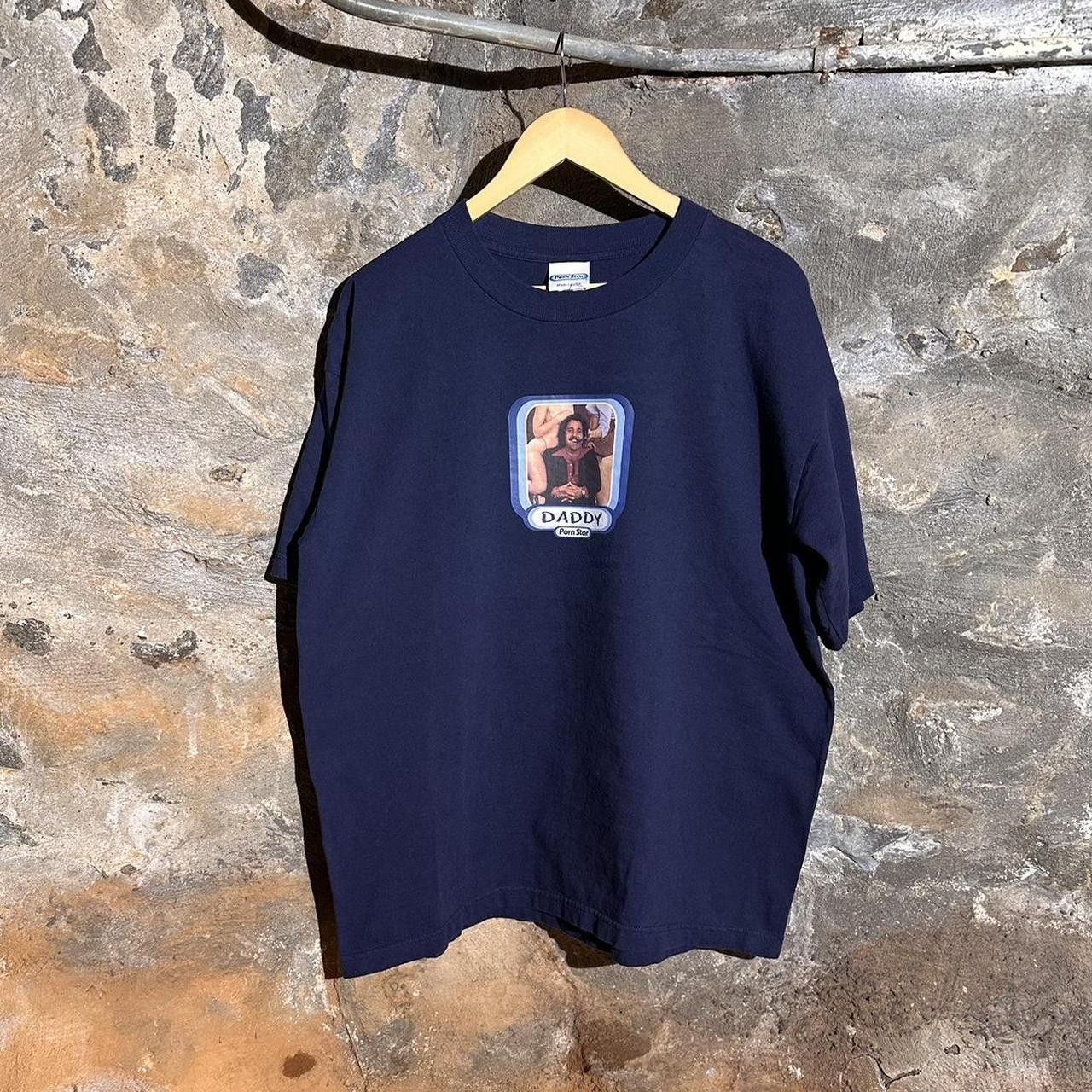 image of Hook Ups x Supreme Vintage Porn Start Jon Jeremy Shirt in Navy, Men's (Size XL)