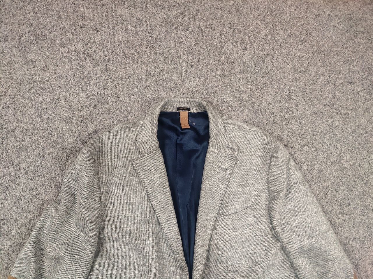 Massimo Dutti Massimo Dutti Design Grey Linen Blend Blazer Sports Jacket Size US L / EU 52-54 / 3 - 3 Thumbnail