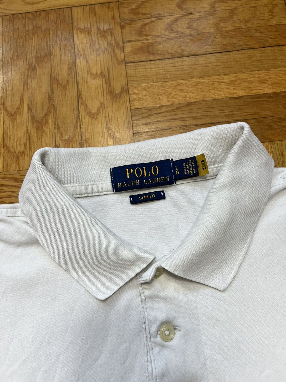 Polo Ralph Lauren × Ralph Lauren Polo Ralph Lauren new collection code qr white polo shirt Size US L / EU 52-54 / 3 - 3 Thumbnail