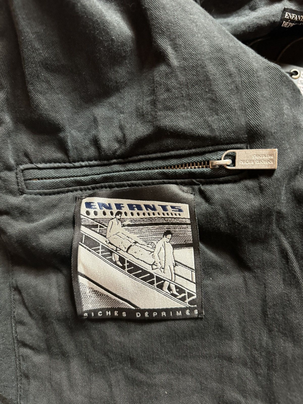 Enfants Riches Deprimes ENFANTS RICHES DÉPRIMÉS LOGO DISTRESSED WORK JACKET Size US M / EU 48-50 / 2 - 12 Thumbnail