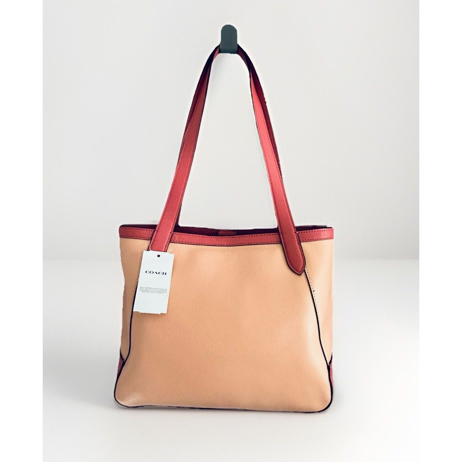 Coach Coach Leather Tote 27 Pink Blush C5775 Carriage Colorblock Size ONE SIZE - 2 Thumbnail