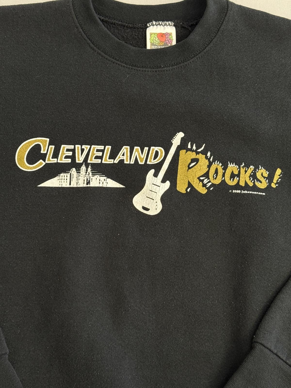 Fruit Of The Loom Vintage Cleveland Rocks Crewneck 2000 Ohio Rock n Roll L Size US L / EU 52-54 / 3 - 3 Thumbnail