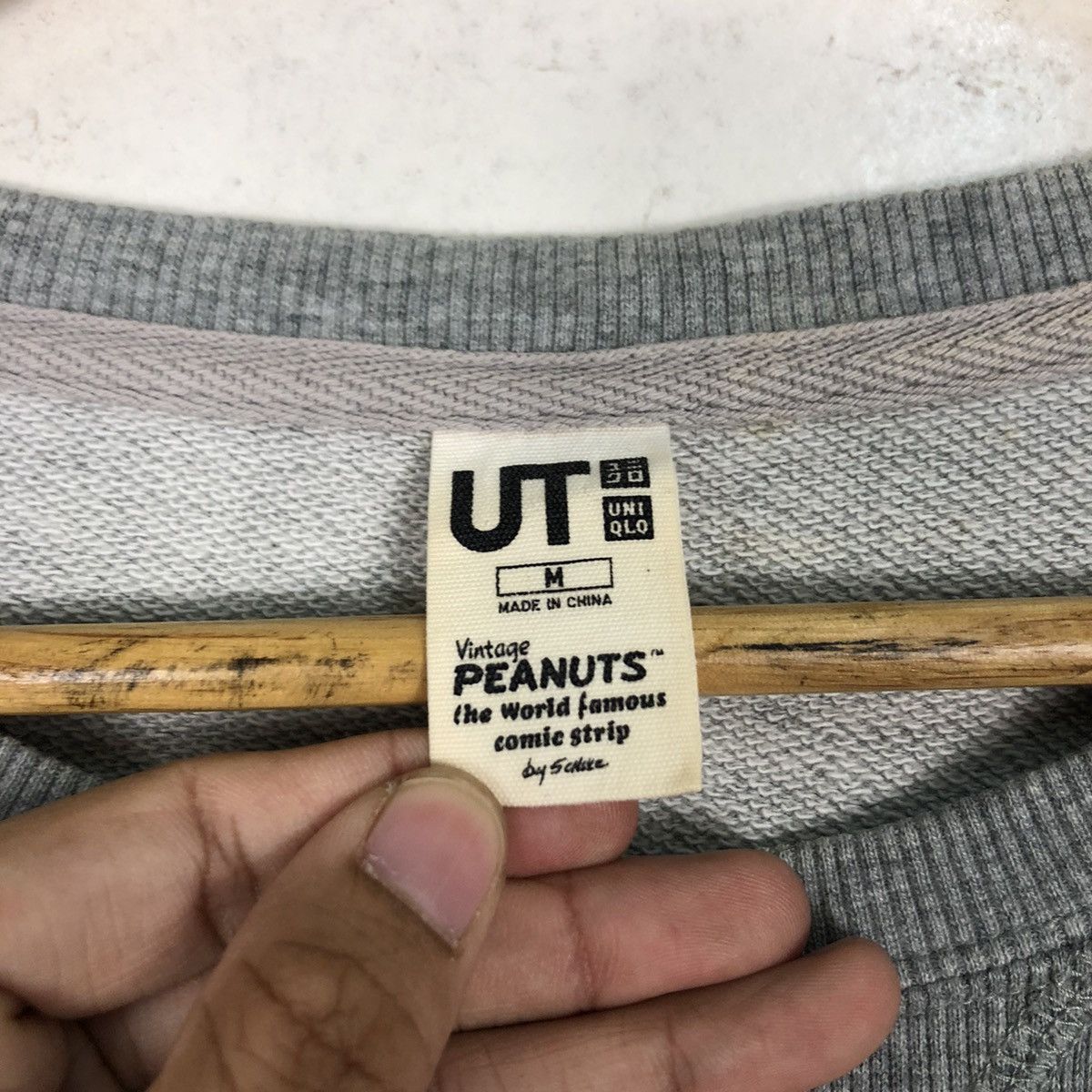 Japanese Brand × Peanuts × Uniqlo Joe Choke Sweatshirt Rare Collection Peanuts Sweatshirt Size US M / EU 48-50 / 2 - 11 Thumbnail