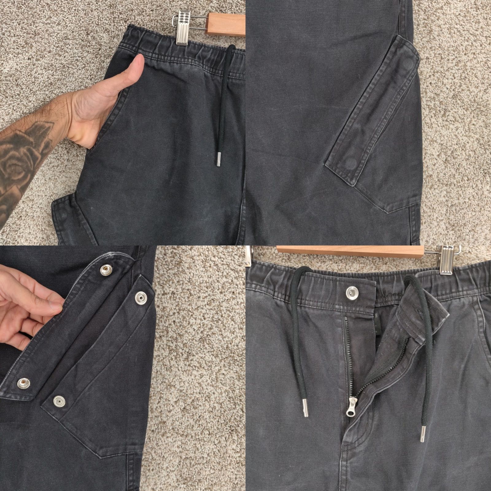 Nike Air Jordan Essentials Chicago Trousers Mens Medium Black FN6364-010 Jumpman Logo Cargo Pants Mens New title may not introduce new info. Size US 31 - 8 Thumbnail