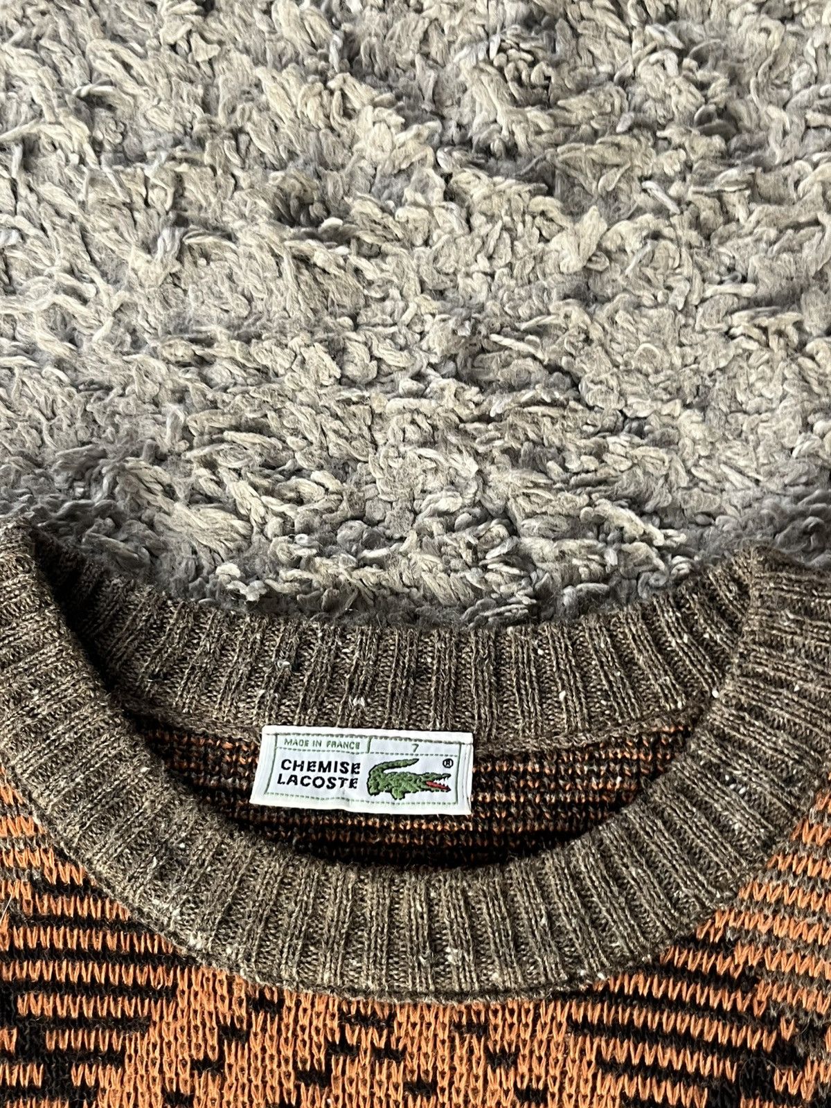 Lacoste Vintage Luxury Knitwear Lacoste MADE IN FRANCE O Size US XL / EU 56 / 4 - 7 Thumbnail