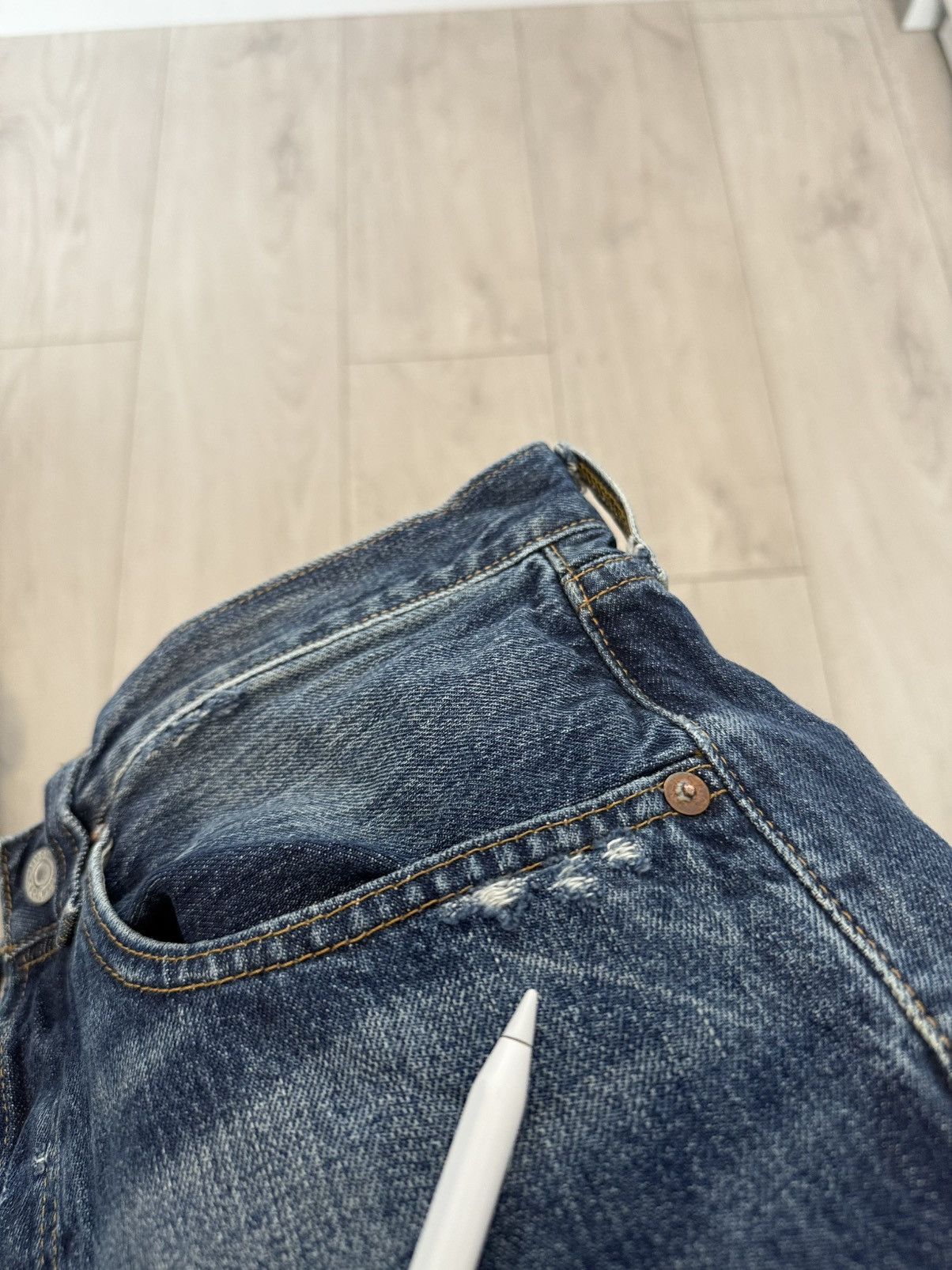 Levi's Levi’s 501 XX Selvedge Washed Distressed Denim 1947 Big E Size US 34 / EU 50 - 19 Thumbnail