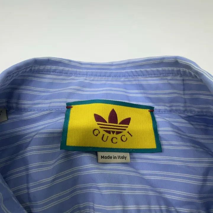 Gucci Gucci Gucci x Adidas Striped Logo Long Sleeve Shirt -2506 Size US XL / EU 56 / 4 - 4 Thumbnail