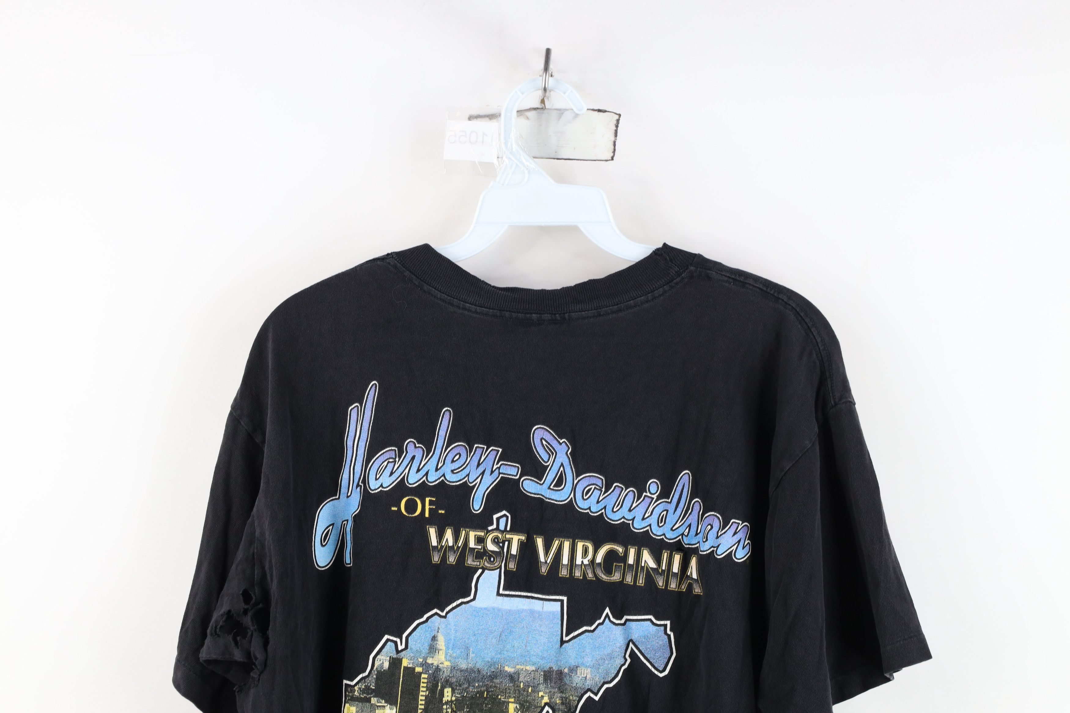 Harley Davidson Vintage 90s Harley Davidson Lightning T-Shirt Black USA Size US M / EU 48-50 / 2 - 15 Thumbnail