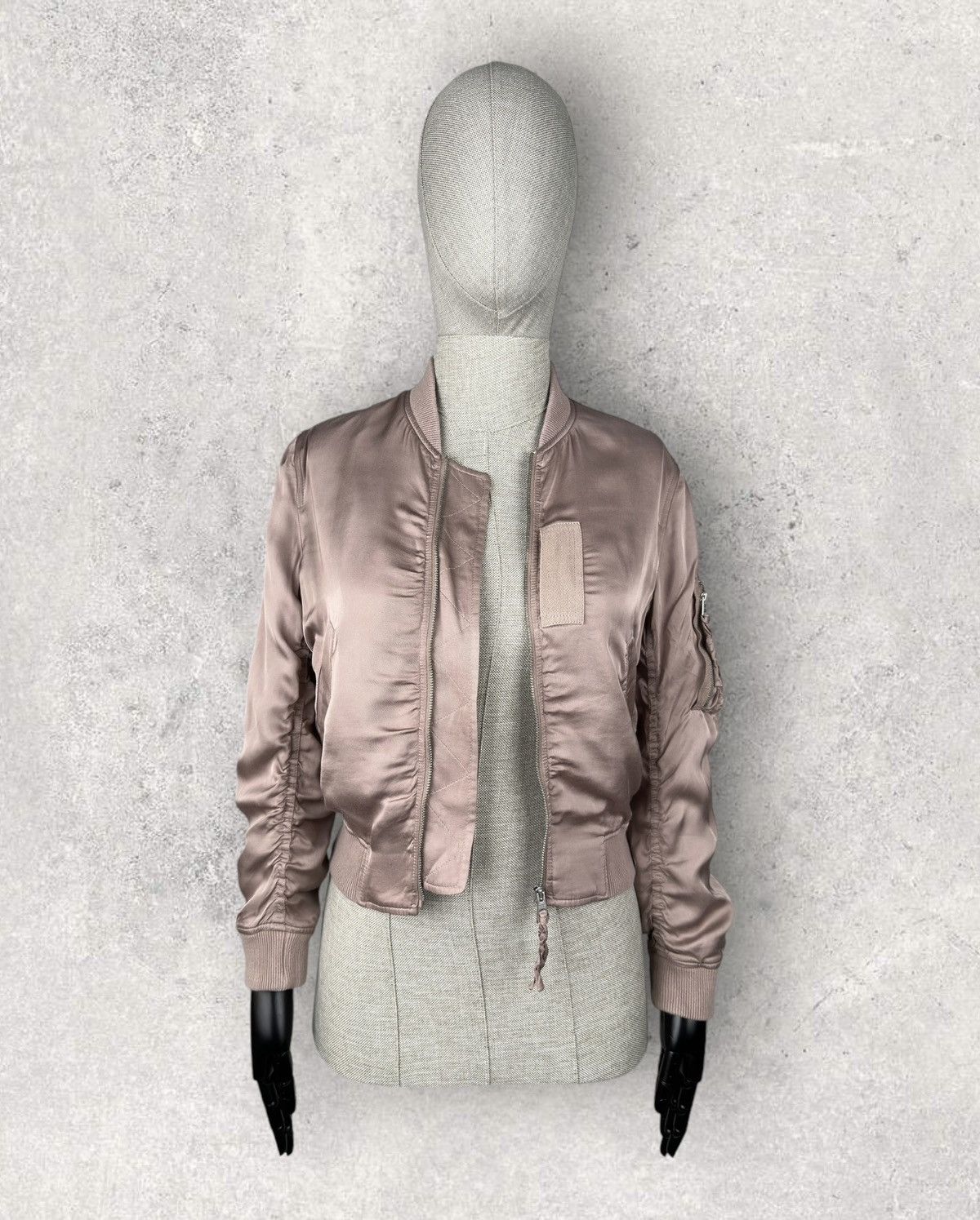 Allsaints ALLSAINTS MA-1 Kuma Bomber Jacket 100% Rayon Size XS / US 0-2 / IT 36-38 - 5 Thumbnail