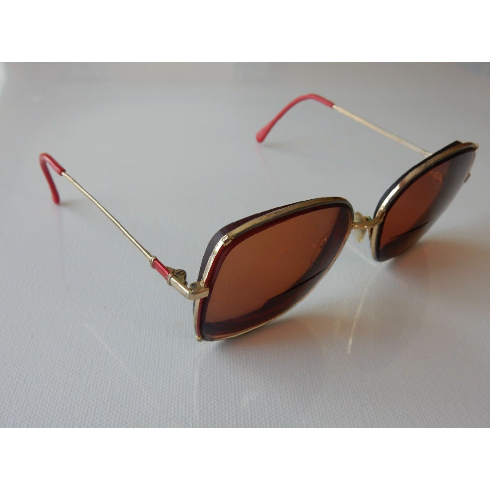 Vintage Luxottica Sunglasses Frames Only Women's Red 56[]16 135 Felicia Size ONE SIZE - 2 Thumbnail