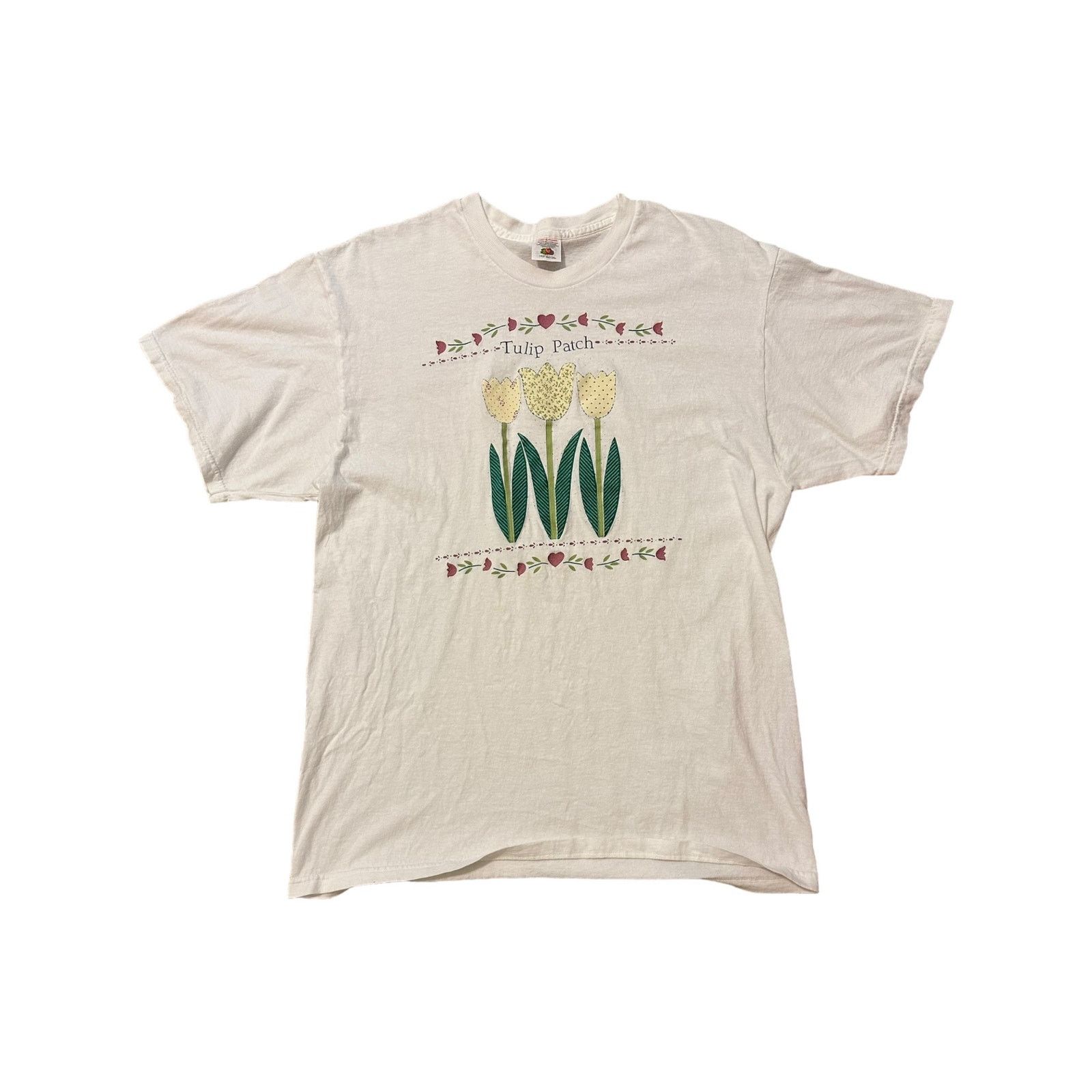 Hanes 90s Tulip patch Size XL / US 12-14 / IT 48-50 - 1 Thumbnail