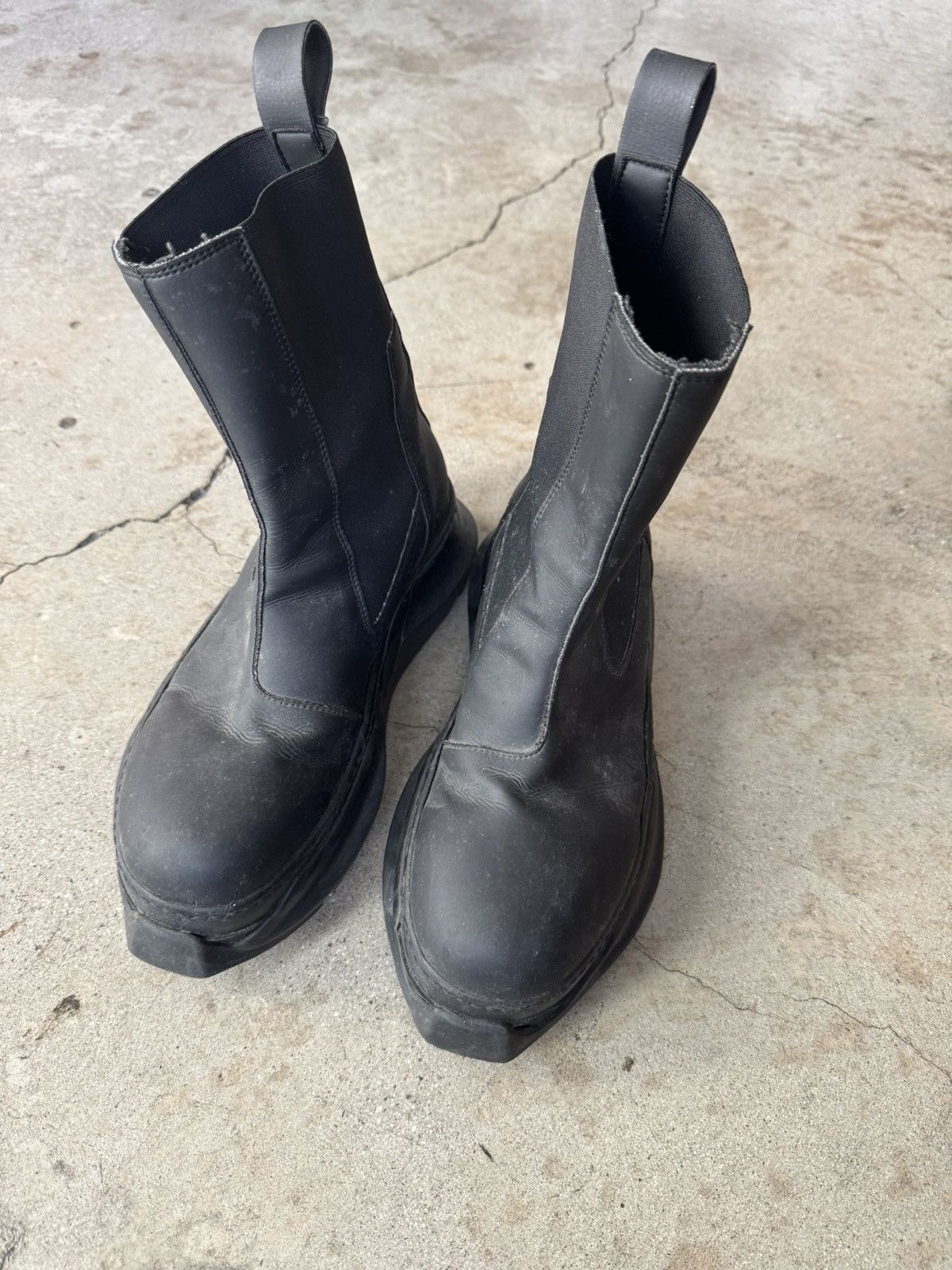 Rick Owens × Rick Owens Drkshdw RICK OWENS ABSTRACT BEETLE BOOT Size US 8 / EU 41 - 2 Thumbnail
