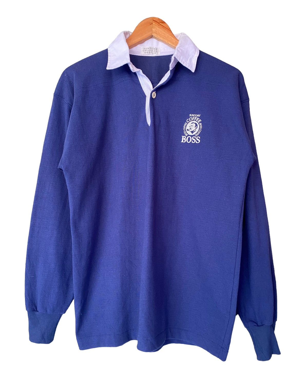 Designer × Japanese Brand Suntory Coffee Boss Long Sleeve Polo Shirt Size US L / EU 52-54 / 3 - 1 Thumbnail