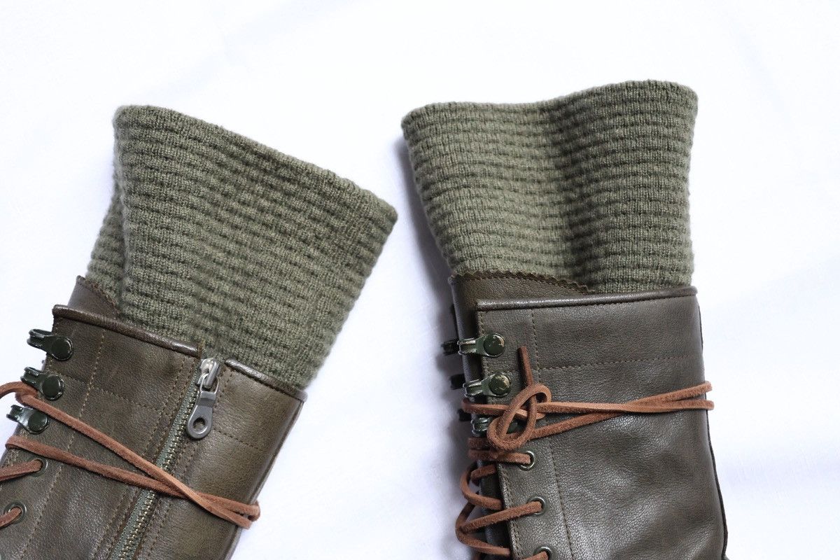 Maison MIHARA YASUHIRO Mihara Yasuhiro Knitted Combat Boots Size US 6.5 / IT 36.5 - 3 Thumbnail