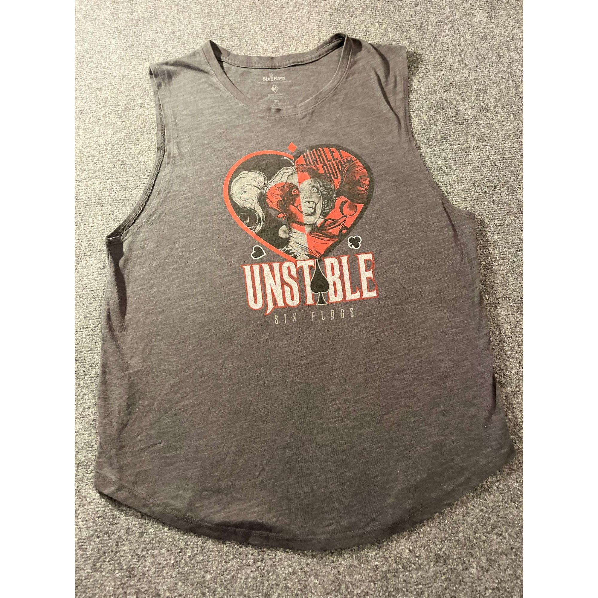 Gildan six flags harley quin tank top size 2XL Size US XXL / EU 58 / 5 - 1 Thumbnail