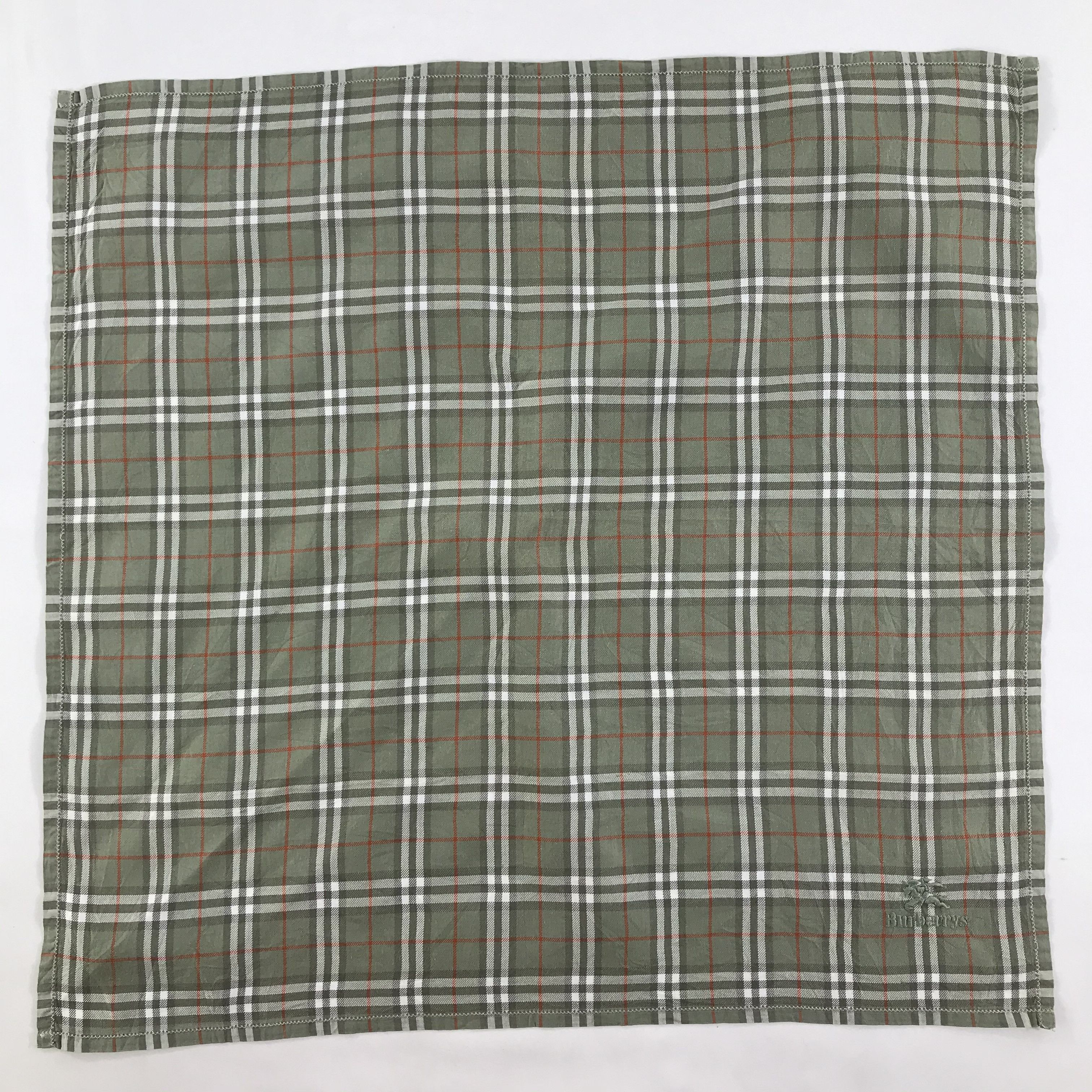 Burberry × Vintage Burberry Bandana / Handkerchief / Neckerchief - S1565 Size ONE SIZE - 1 Thumbnail
