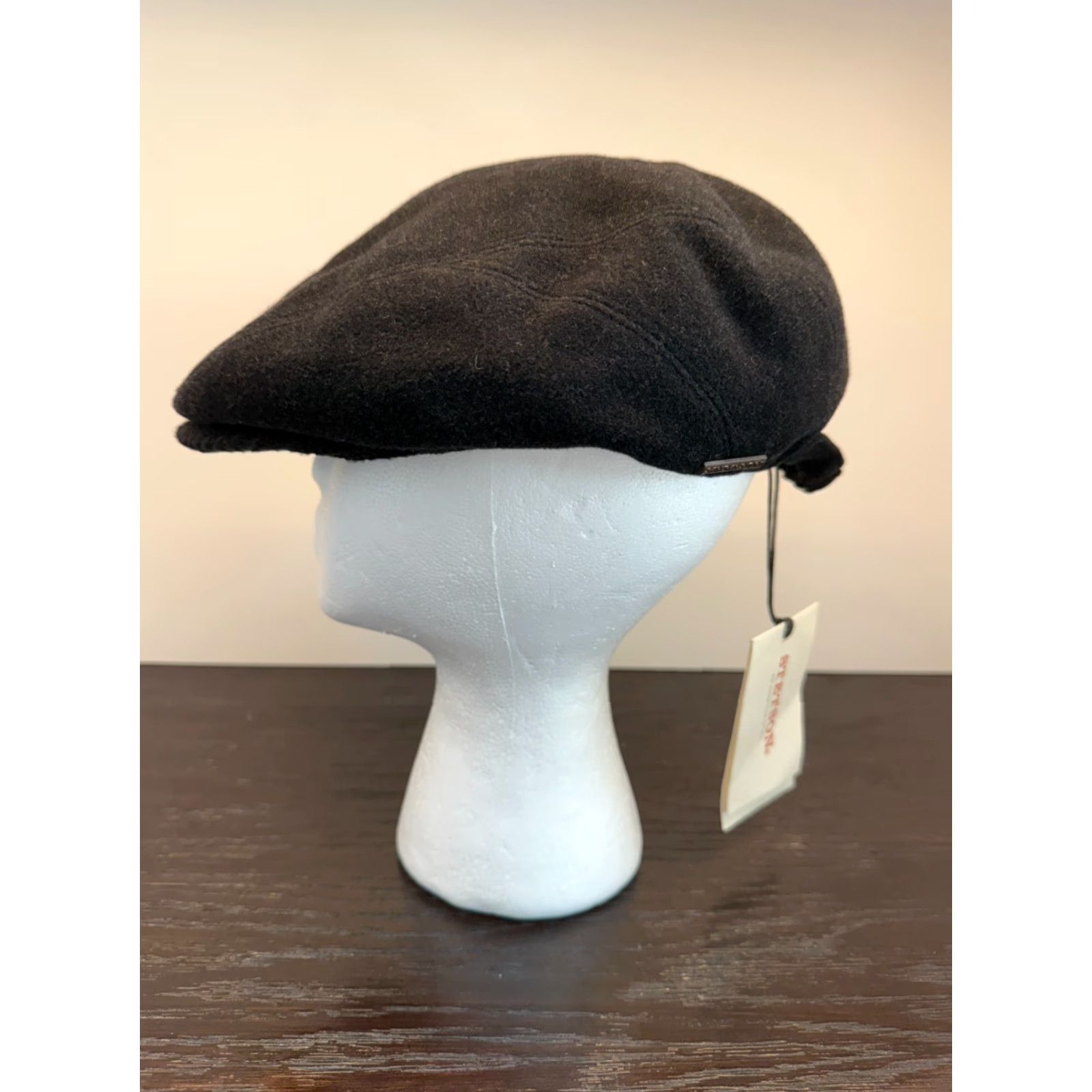 Stetson Stetson Hat 55 Black Newsboy Ear Flaps Wool Cashmere Blend Made in Germany Mens Size ONE SIZE - 5 Thumbnail
