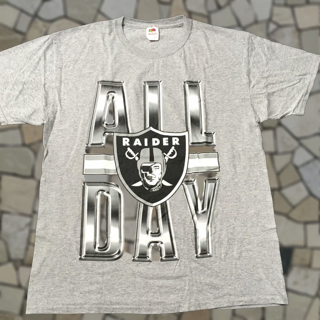 Fruit Of The Loom VINTAGE RAIDERS Football Team T-Shirt large Oakland Super Bowl ALL DAY Cool Size US L / EU 52-54 / 3 - 1 Thumbnail