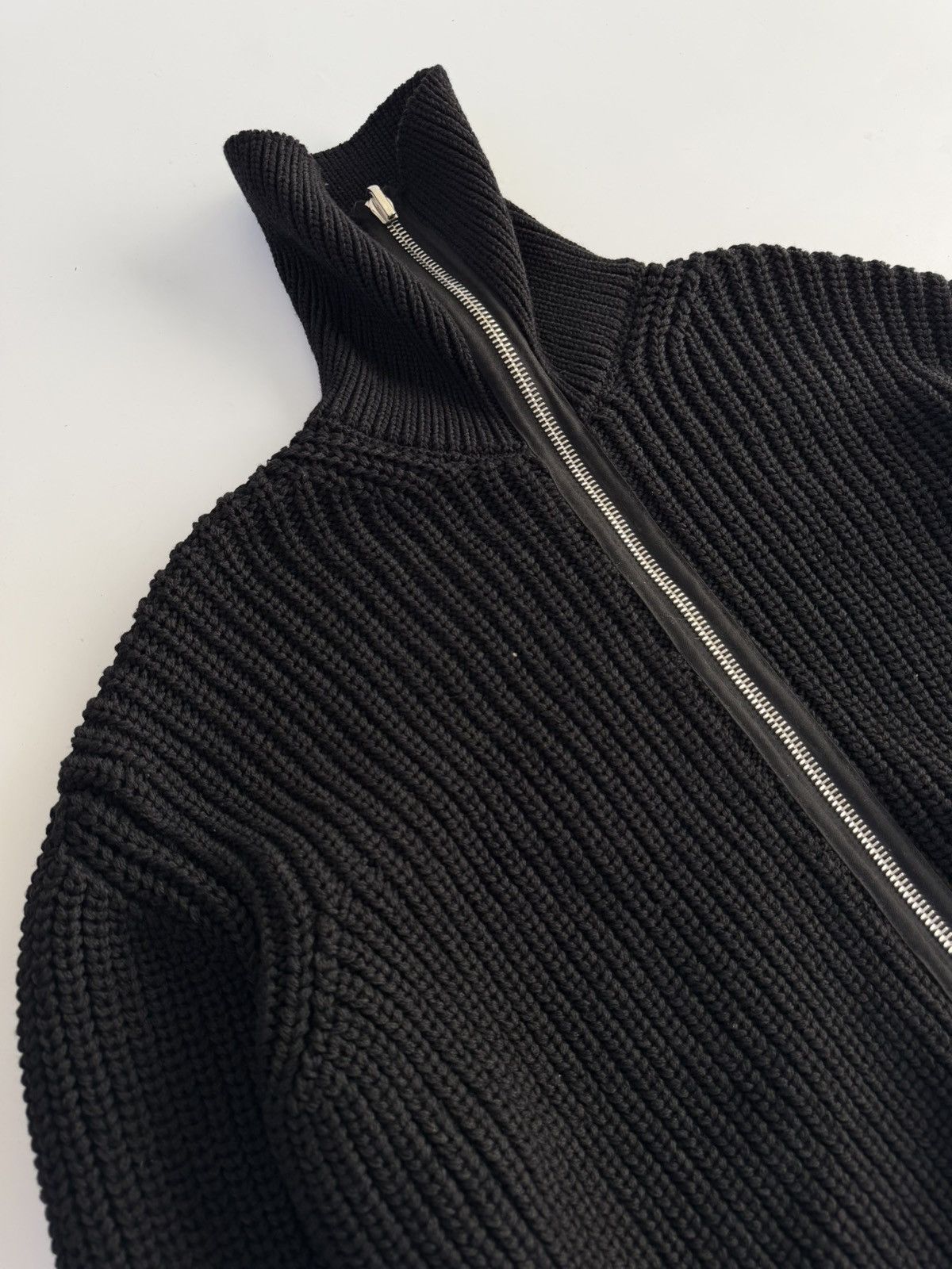 Raf Simons Raf Simons Zip Up Bulky Knit Turtleneck Cardigan Size US S / EU 44-46 / 1 - 3 Thumbnail