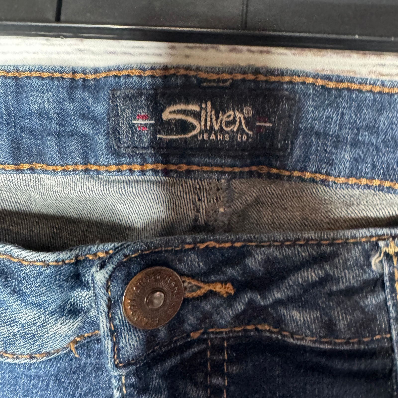 Silver Jeans Co. Silver Jeans Izzy Bootcut Jogger Tie Ankle Jeans 33/33 Size 33" - 3 Thumbnail