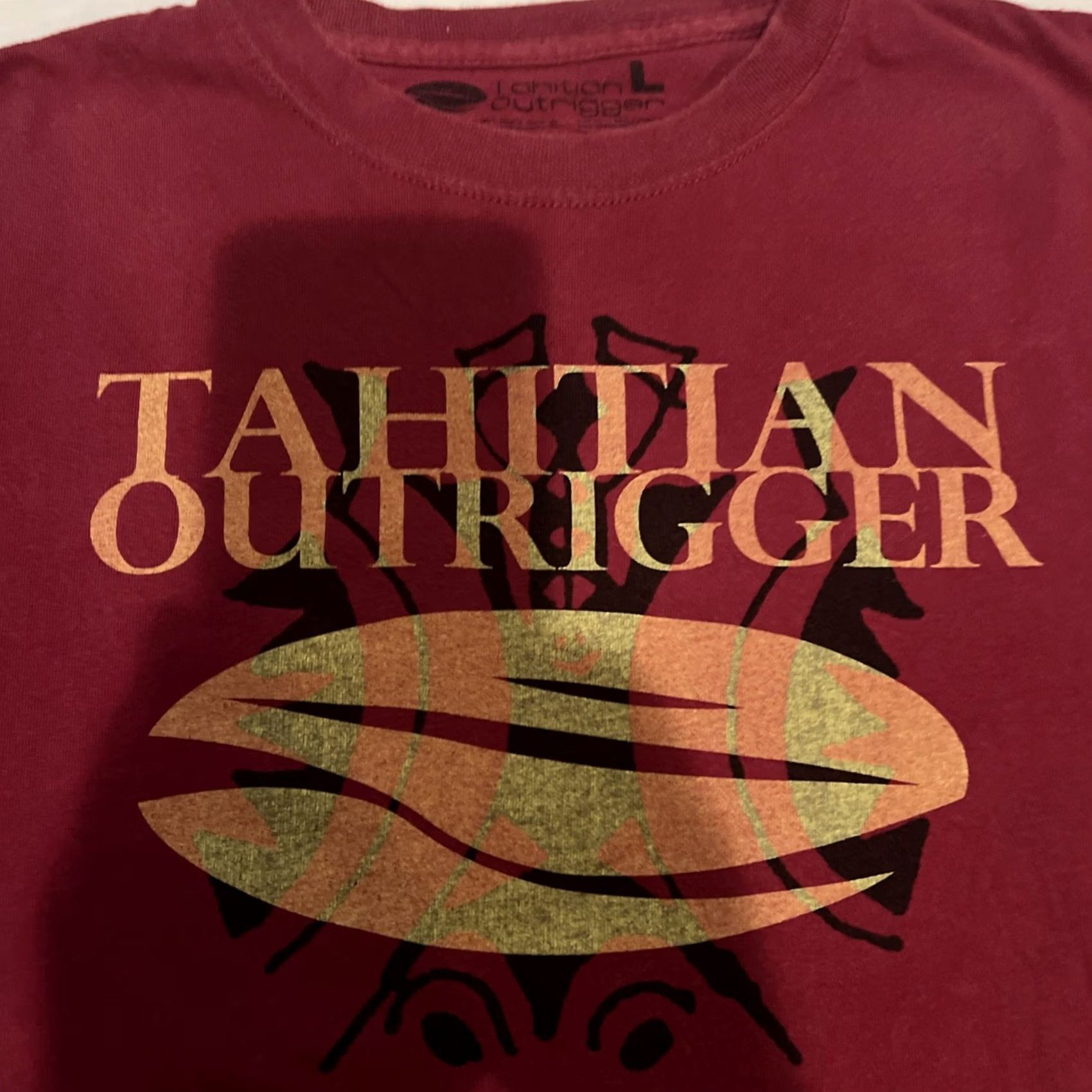 Vintage VINTAGE Tahitian Outrigger Canoe Club Logo Shirt Red L Men Short Sleeve Cotton Graphic Tee Surfer Kayak Hawaii Size US L / EU 52-54 / 3 - 2 Thumbnail