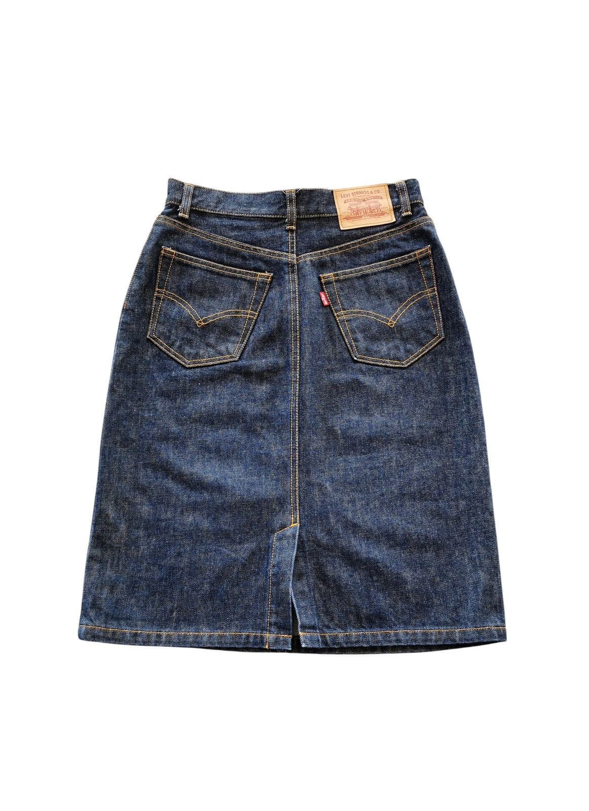 Levi's Vintage Levis Denim Skirt Size 27" / US 4 / IT 40 - 3 Thumbnail