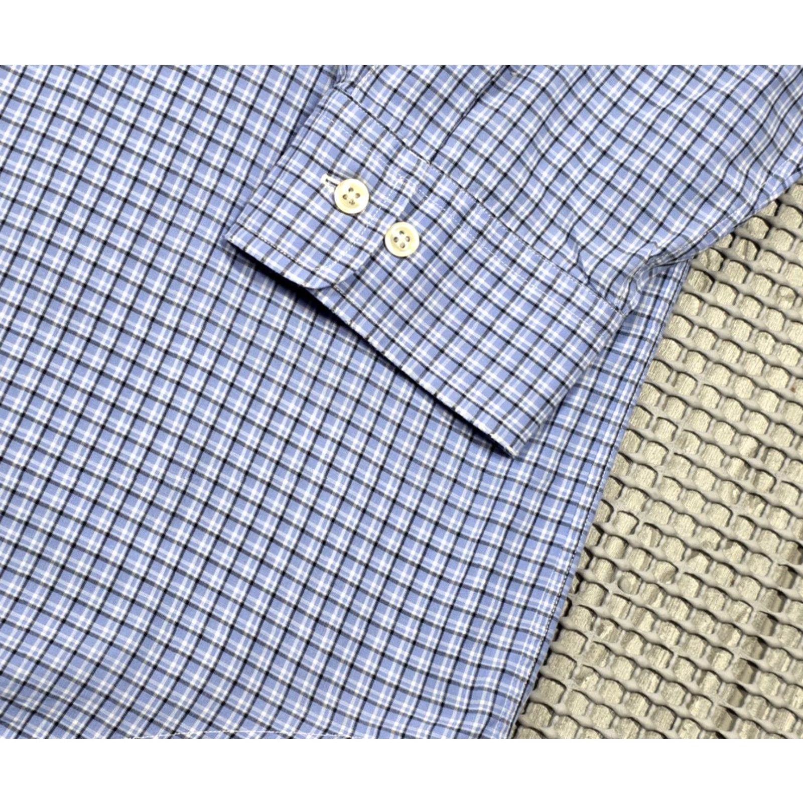 Polo Ralph Lauren VINTAGE Polo Ralph Lauren Shirt 90s Plaid Button-Up Long Sleeve 17-32/33 Blue Men's Size US XL / EU 56 / 4 - 6 Thumbnail