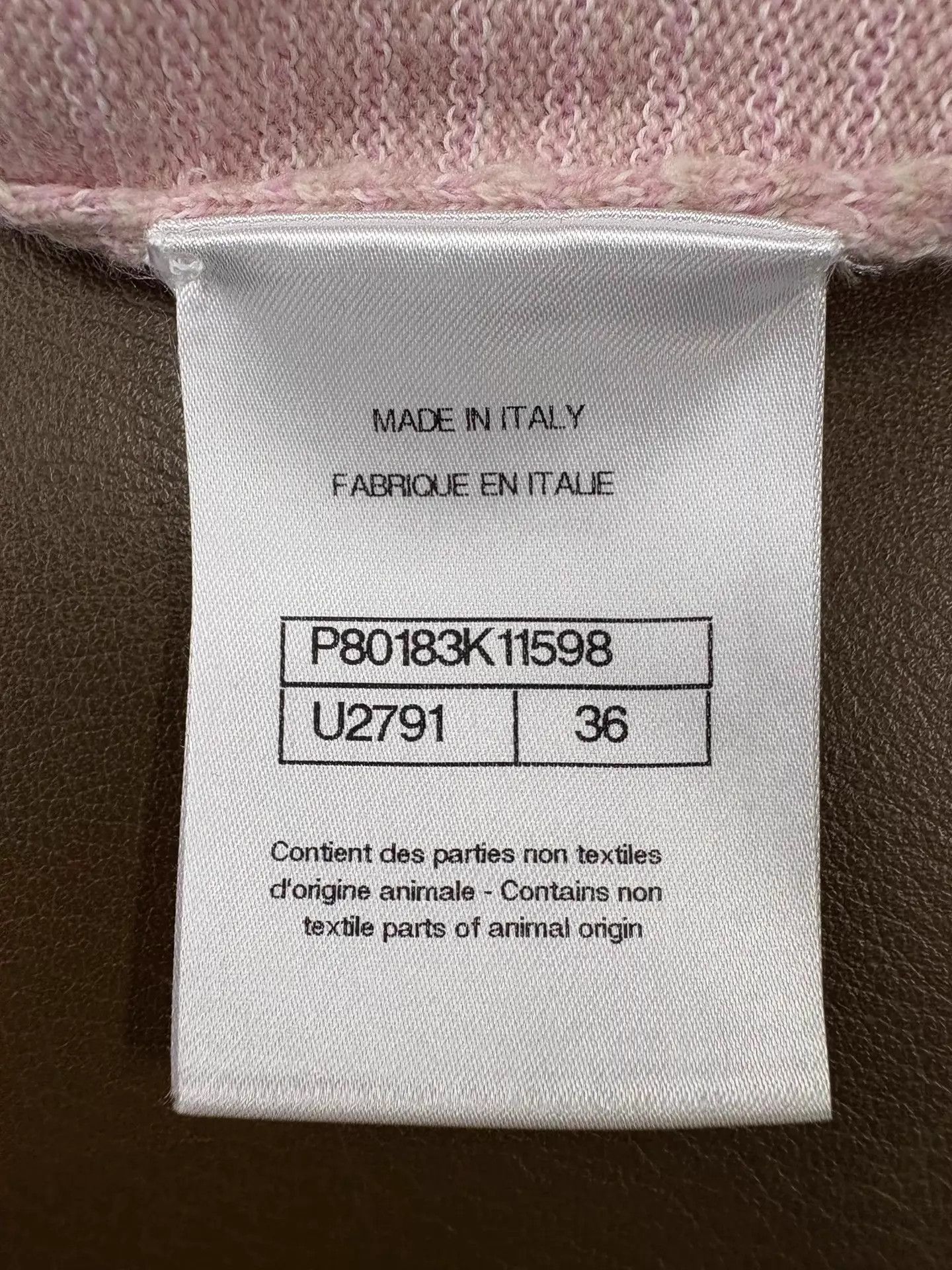 Chanel Chanel 25B Pink Knit & Faux Fur Hem Skirt 36 Size 26" / US 2 / IT 38 - 7 Thumbnail