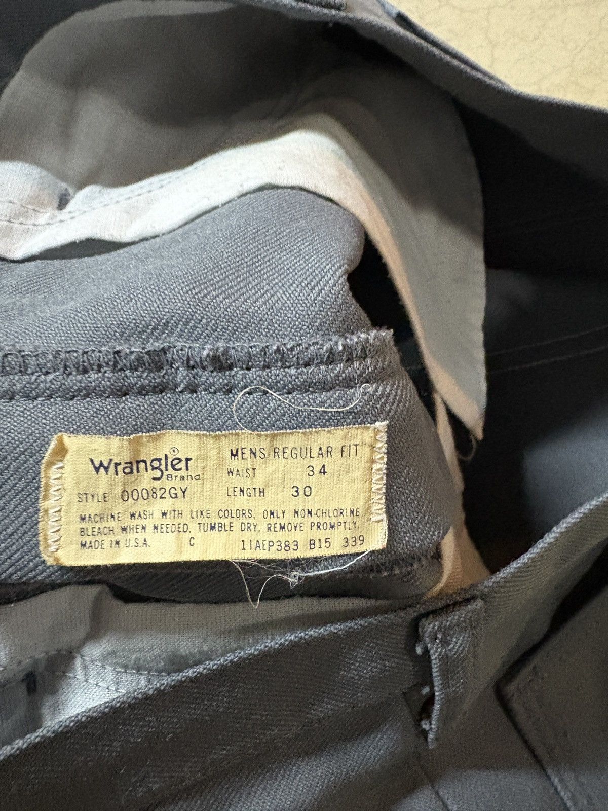 Wrangler Vintage 90’s Wrangler Wrancher Slacks Pants Made In USA Gray Size US 34 / EU 50 - 6 Thumbnail
