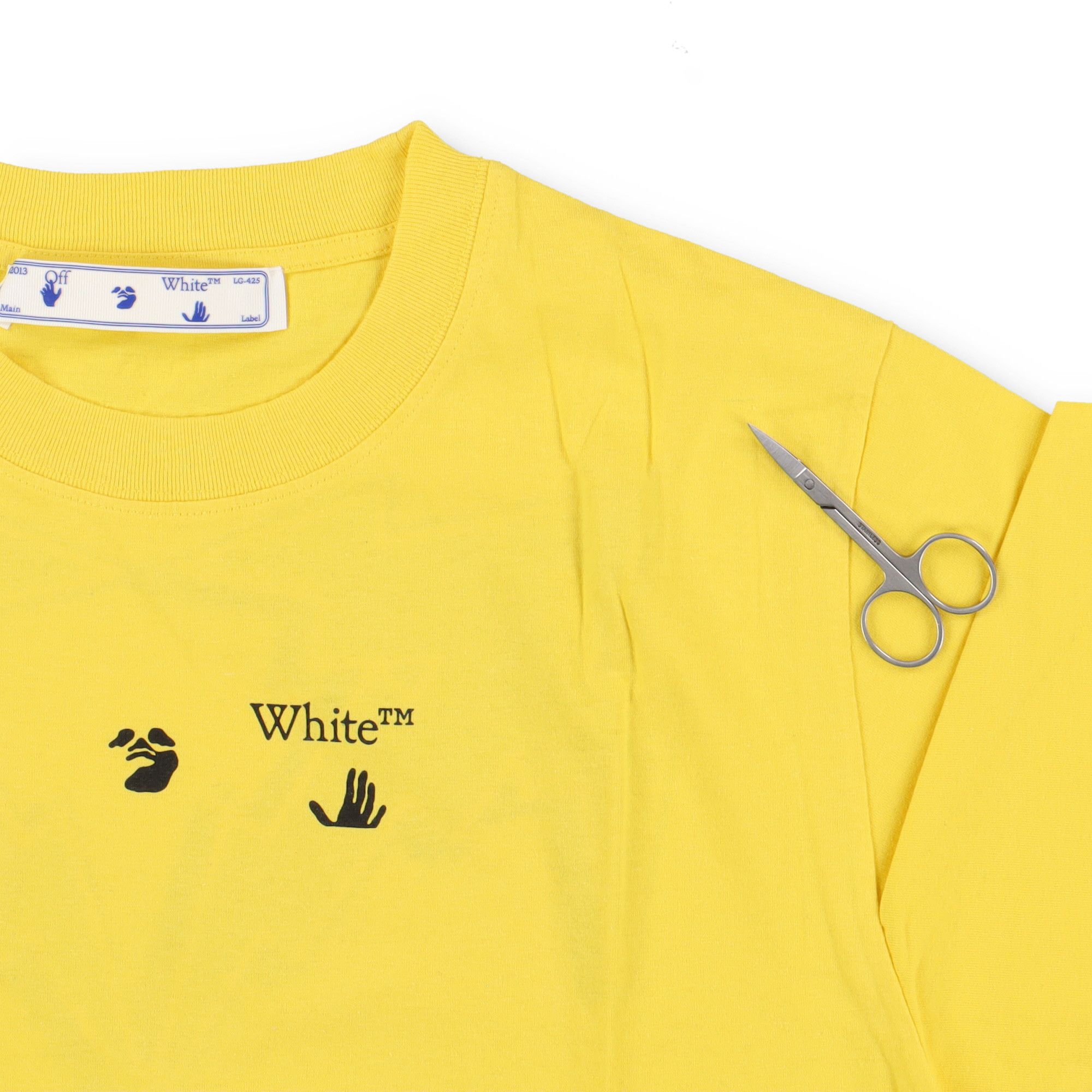 Off-White Yellow Lighting Bolt Arrows Logo T-Shirt Size US M / EU 48-50 / 2 - 5 Thumbnail