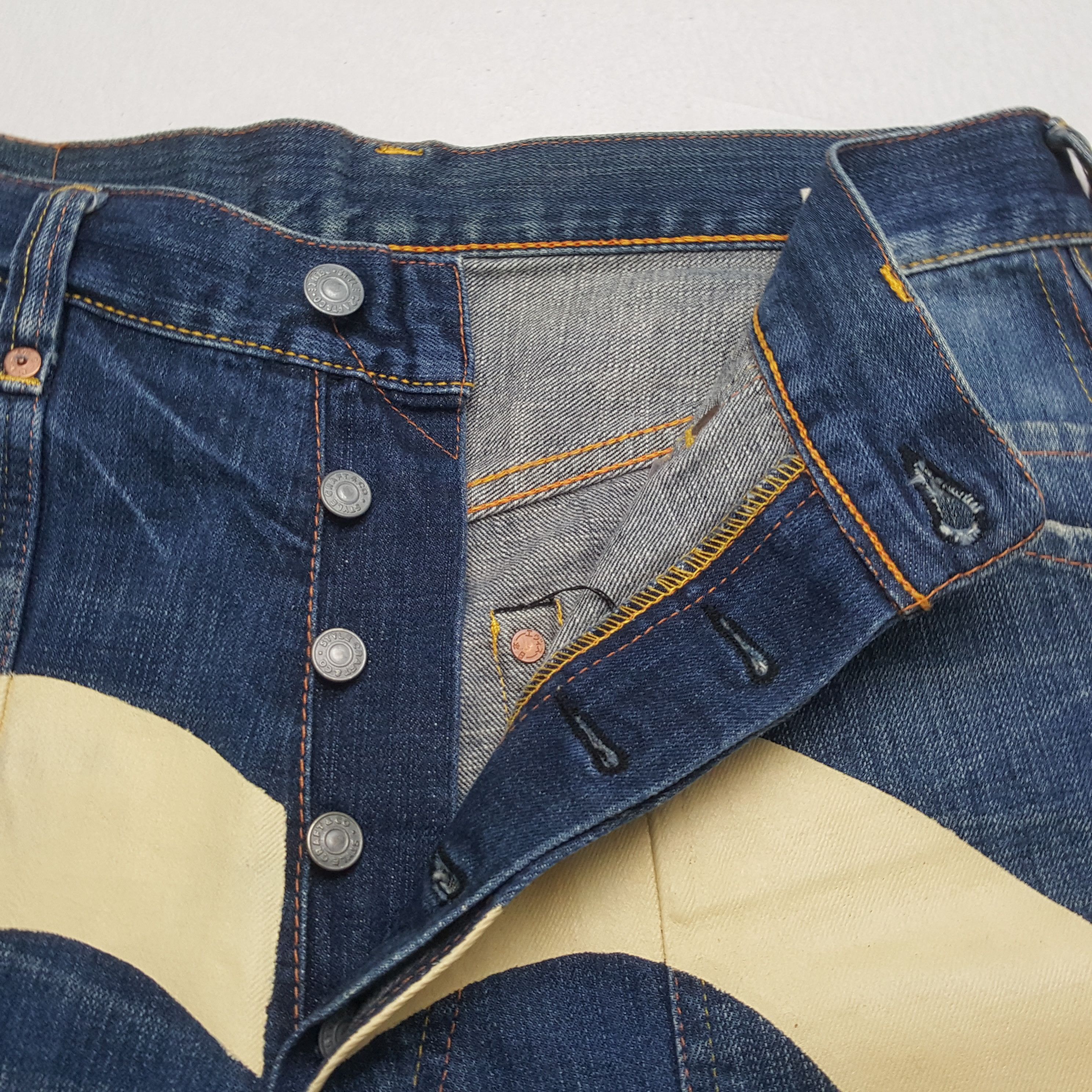 Evisu EVISU Japanese Brand Streetwear Custom Daicock Style Jeans Size US 31 - 12 Thumbnail