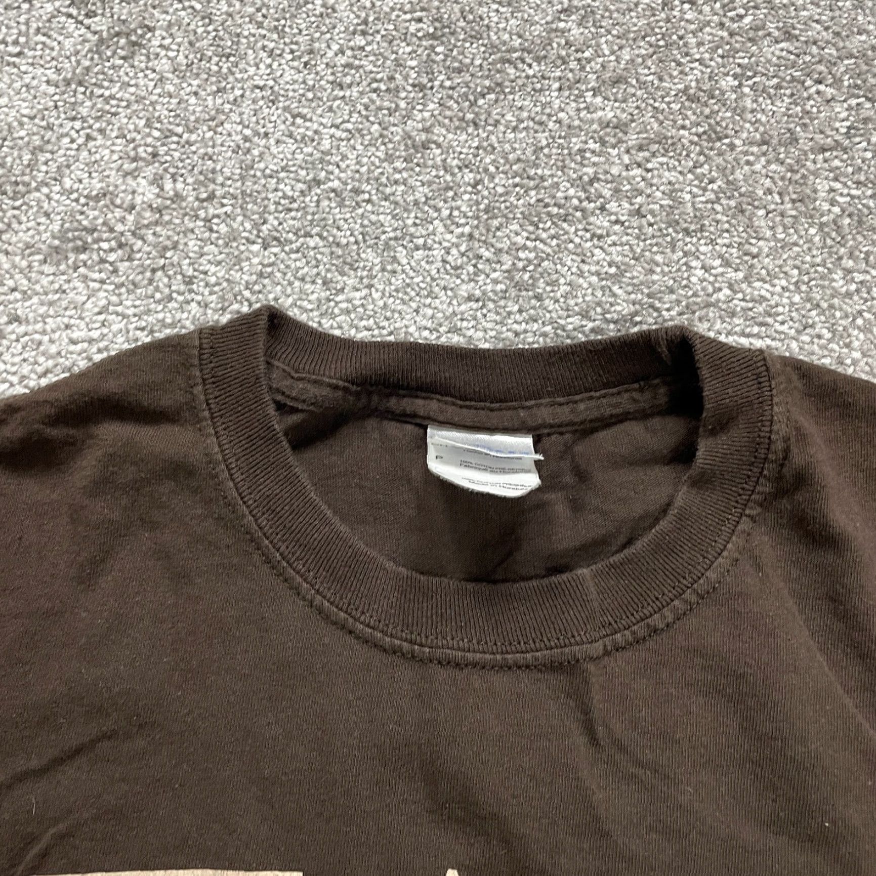 Gildan Gildan Ultra Cotton Tee T-Shirt Mens Small Brown Long Sleeve Crew Neck Regular Fit Cotton Graphic Logo Size US S / EU 44-46 / 1 - 4 Thumbnail