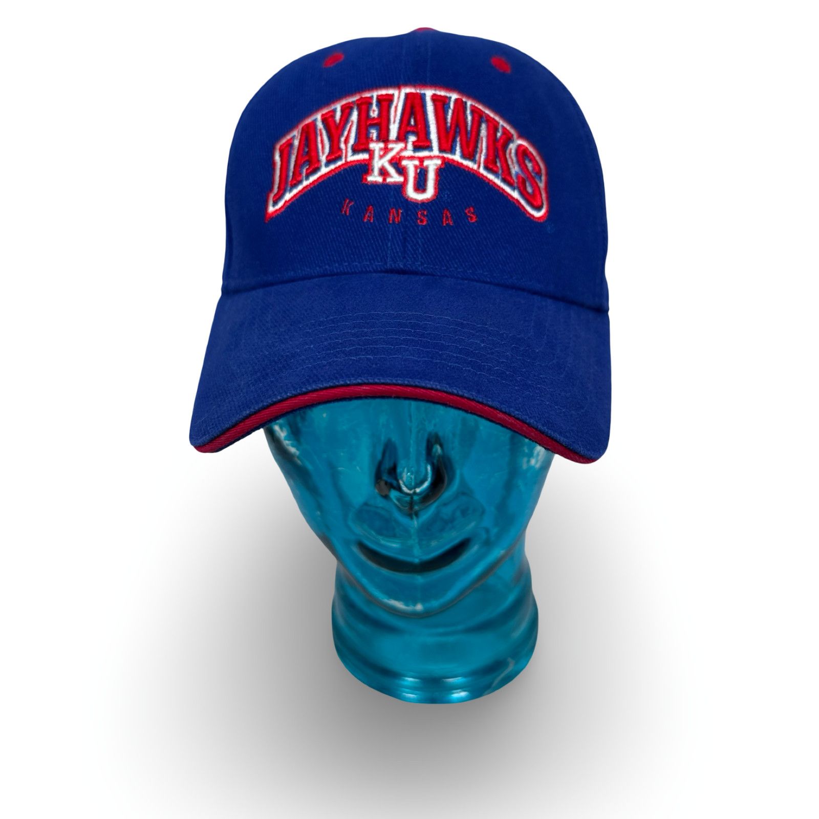 Starter Vintage Starter Kansas Jayhawks Strapback Hat Mens Blue Size ONE SIZE - 1 Thumbnail