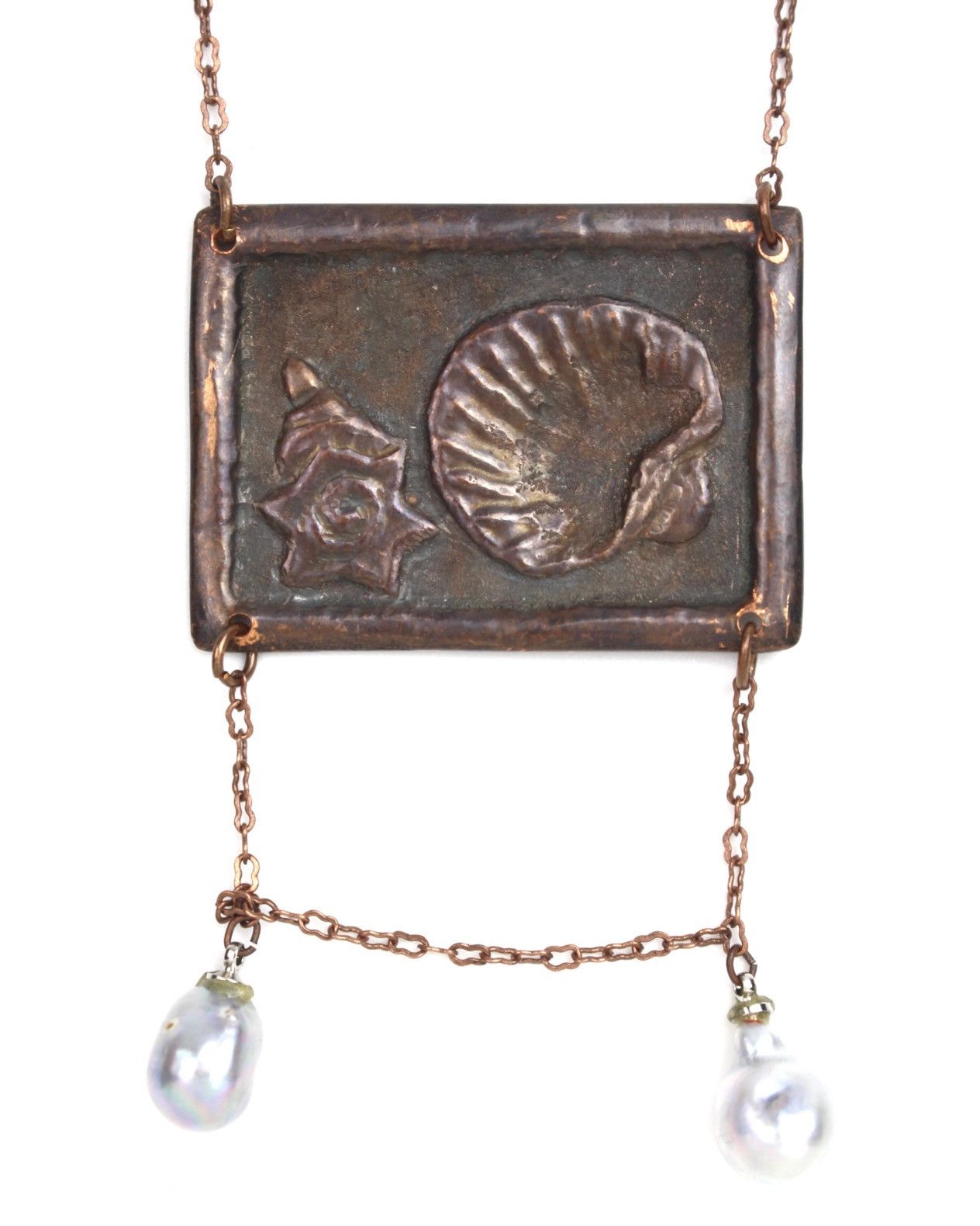 Hysteric Glamour 2000S JAPANESE MADE RUSTIC MARITIME REPOUSSÉ AMULET NECKLACE Size ONE SIZE - 1 Thumbnail