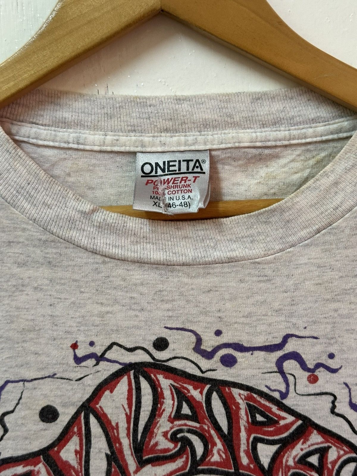 Band Tees vintage 1992 LOLLAPALOOZA concert tour grunge rock t-shirts Size US XL / EU 56 / 4 - 9 Thumbnail