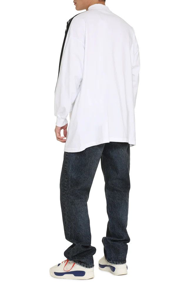 Adidas × Balenciaga o1s1wg110824 Long Sleeve Shirt in Black/White Size US XL / EU 56 / 4 - 4 Thumbnail