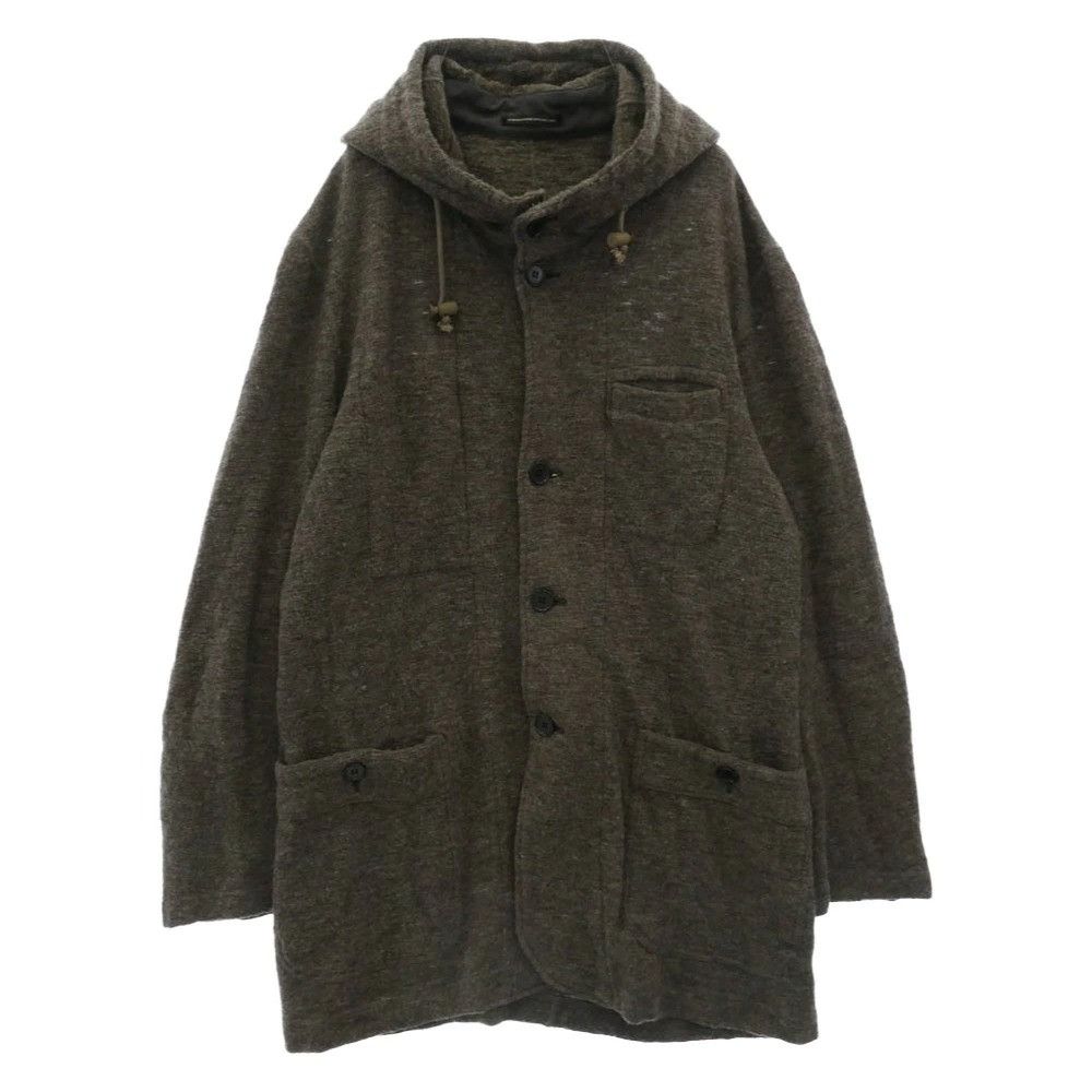Yohji Yamamoto Y's Yohji Yamamoto Wool Hooded Long Coat jacket Size US L / EU 52-54 / 3 - 1 Thumbnail
