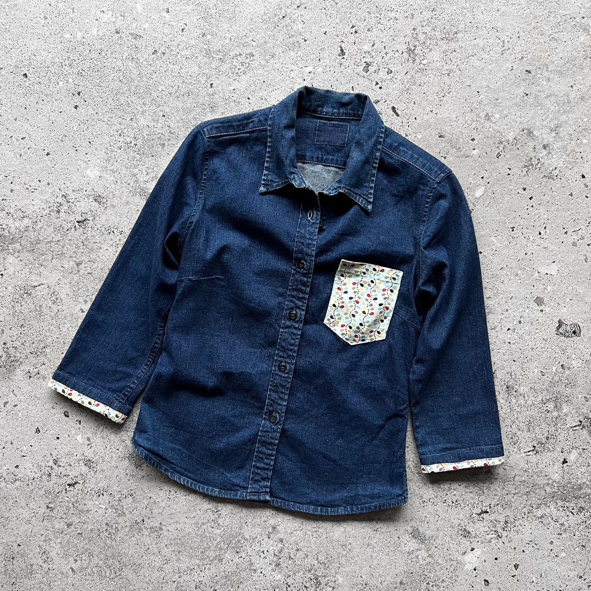 Levi's × Levi's Vintage Clothing × Vintage Levis Womens Vintage Button Blue Denim Jean Shirt Size S / US 4 / IT 40 - 4 Thumbnail