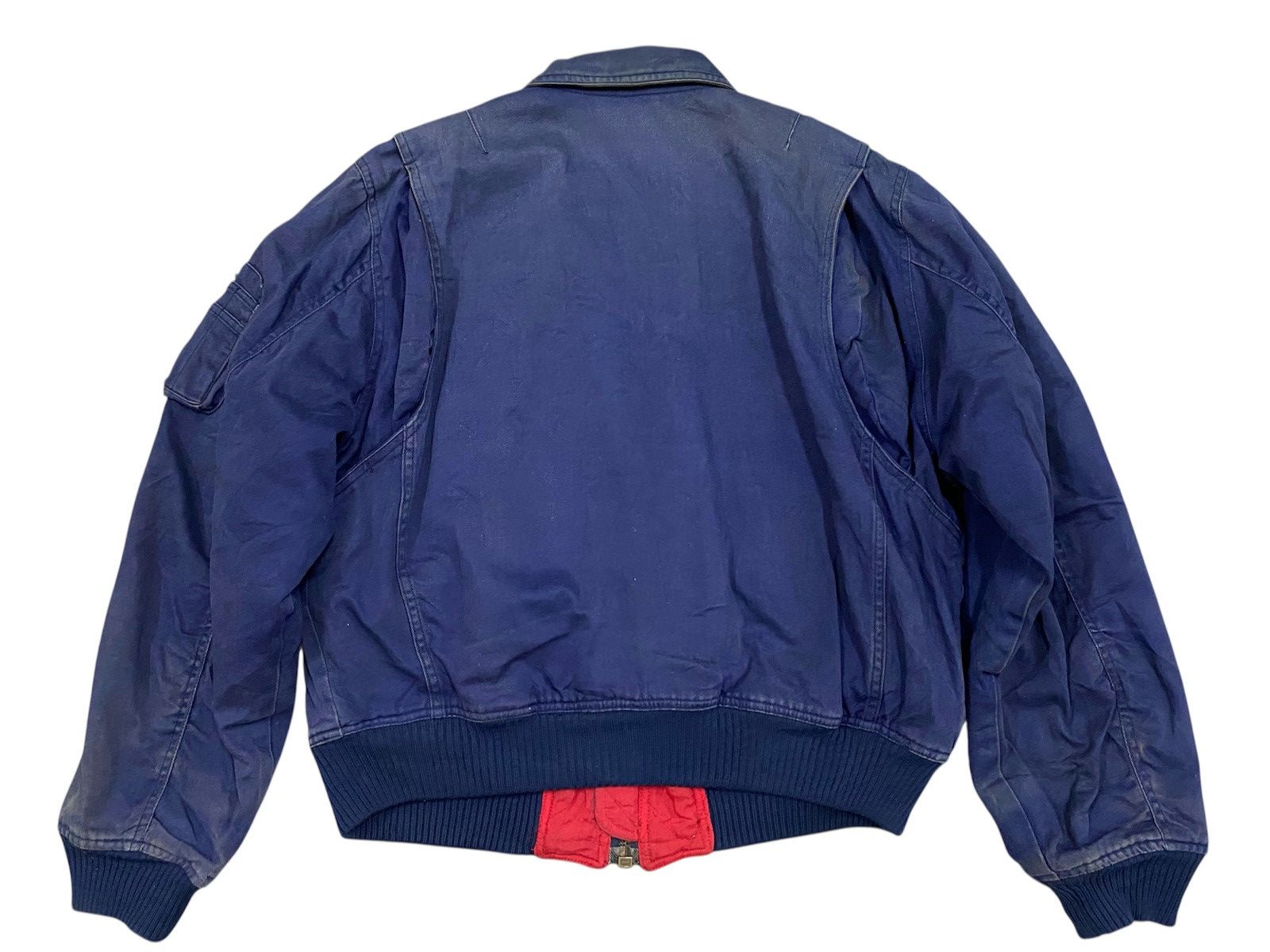 Issey Miyake Vintage Mafia Brothers Faded Navy Bomber Jacket Issey Style Size US M / EU 48-50 / 2 - 3 Thumbnail