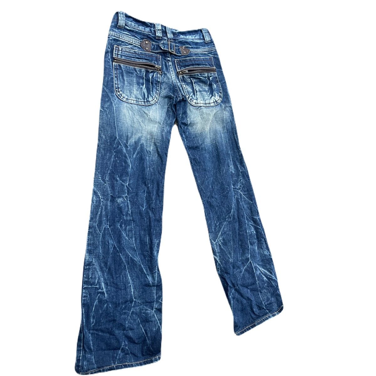 If Six Was Nine 2000s Japanese archive bootcut distressed vkei jeans Y2K Size US 29 - 5 Thumbnail