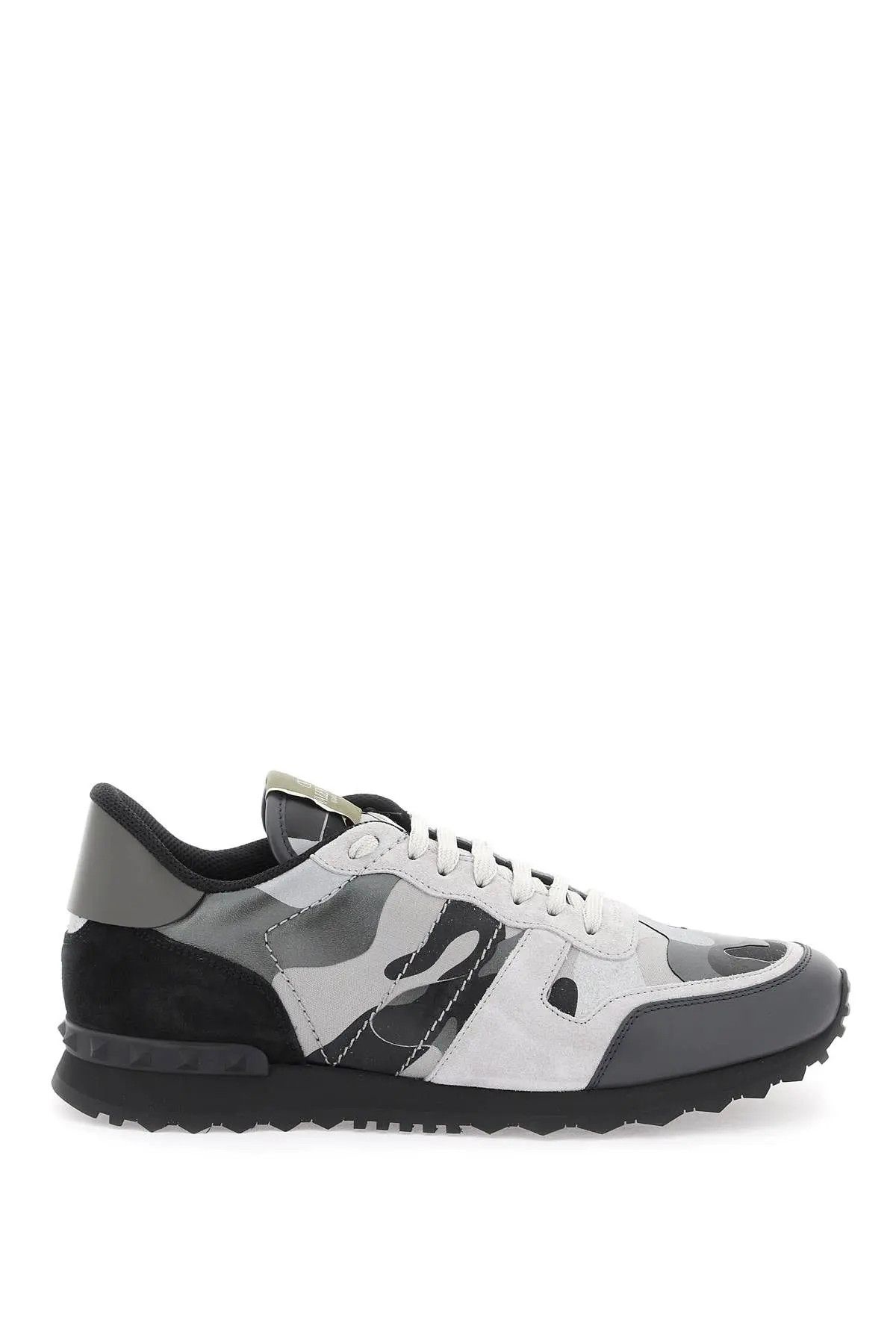 image of Valentino Garavani O1S22I1N0324 Rockrunner Camouflage Sneakers In Multicolor, Men's (Size 9)