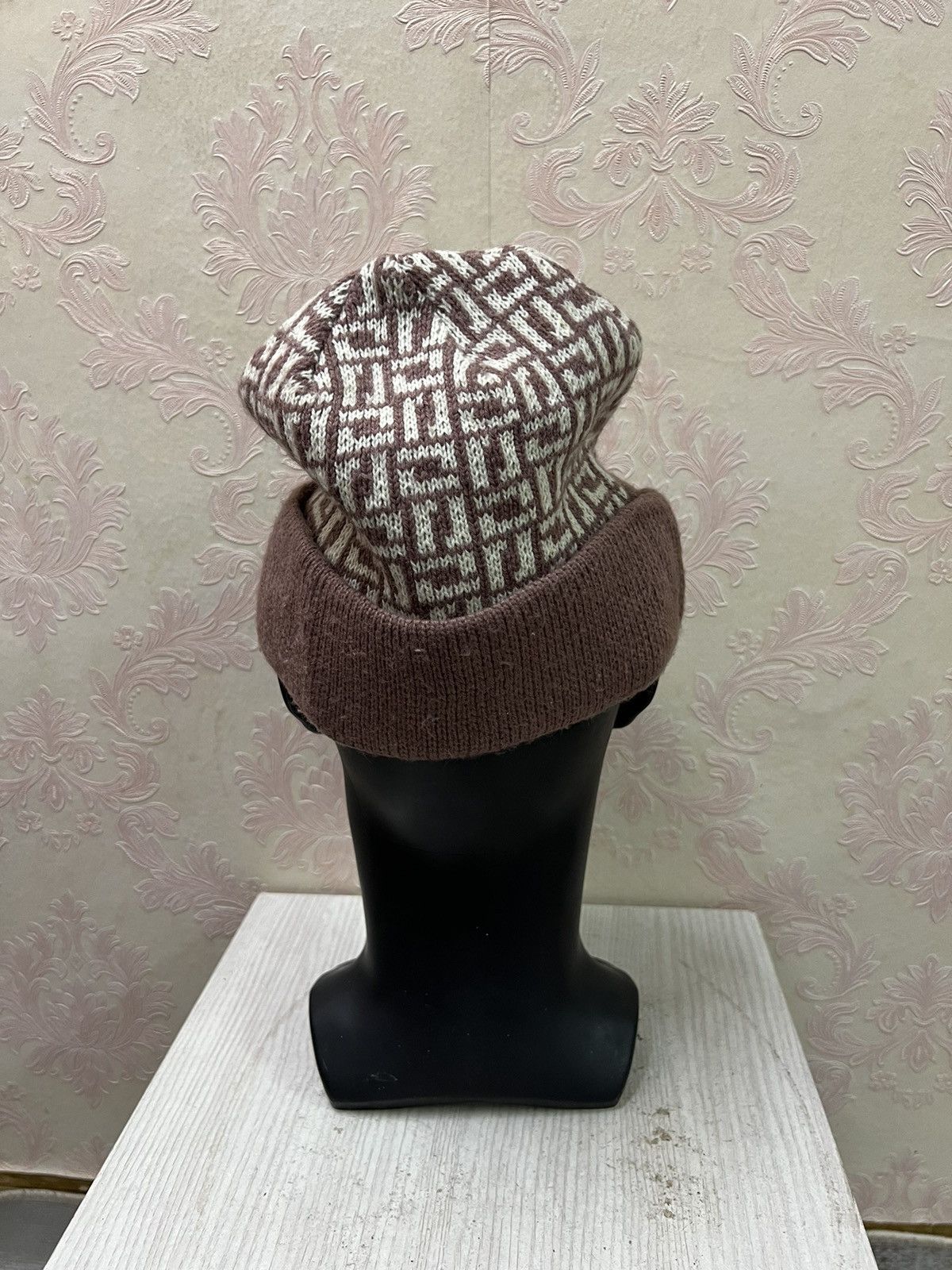 Designer × Lancel Vintage Lancel Overprint Beanie Hats Size ONE SIZE - 5 Thumbnail